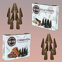 Vista 267 de TRUMIRI Incense Cones - Combo Pack of 20 Cone Incense - 10 Nag Champa + 10 Palo Santo - Insence Cones - Incense Cones Scented - Cone Incense Scents