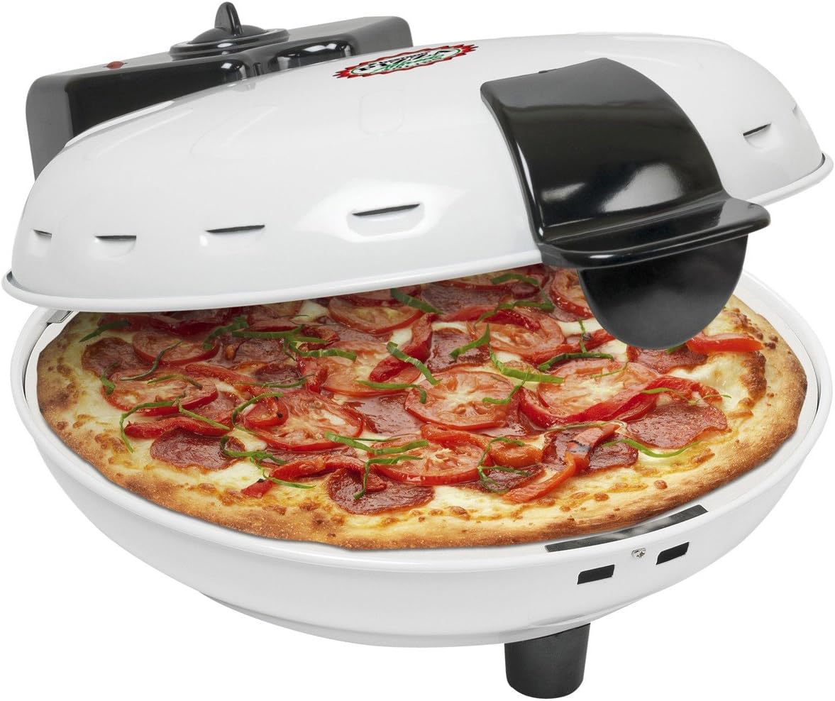 Bestron Pizza Stone Oven, White