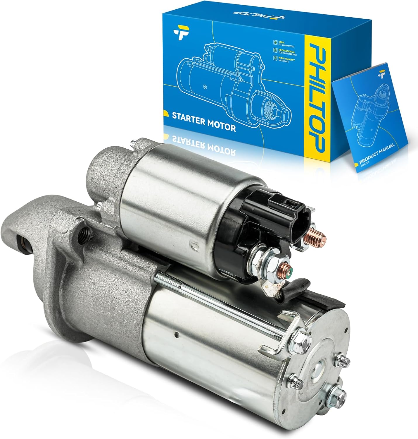 PHILTOP Starter Compatible with Hyundai,2011,2015 Sonata 2.0L,2014 Sonata,2015-2019 Sonata 2.4L,2016-2019 Sonata 2.0L Gas,2014-2018 Santa Fe Sport 12V1.2KW CWPM GR11 Tooth Pinion/Teeth