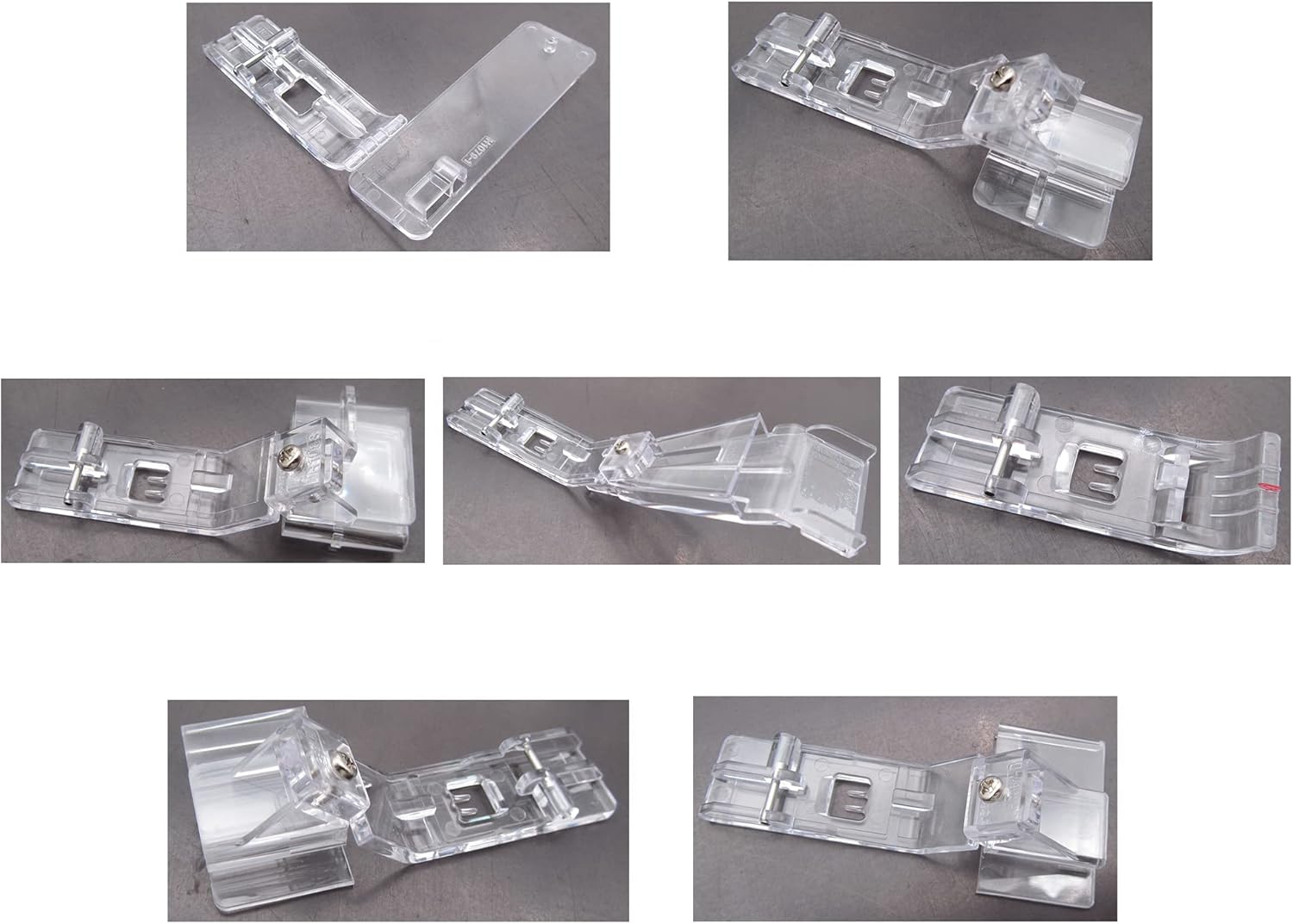 CKPSMS brand-7PCS Clear Serger Feet #KP-19117 Compatible with/Replacement for Pfaff Brand coverlock 3.0,4.0 Husqvarna Brand Huskylock S21,S25 Singer Brand 14T948,14T957,14T967DC,14T968DC,14T970C