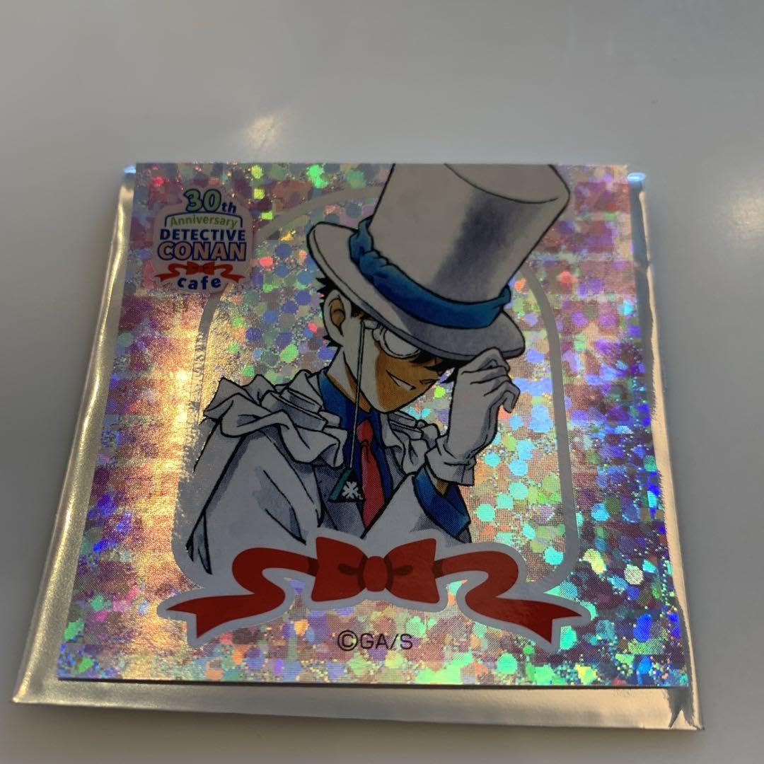 名探偵コナン - 名探偵コナン 怪盗キッド コナンカフェ ラメステッカー Amazon.co.jp: コナンカフェ 30周年 ラメステッカー キッド