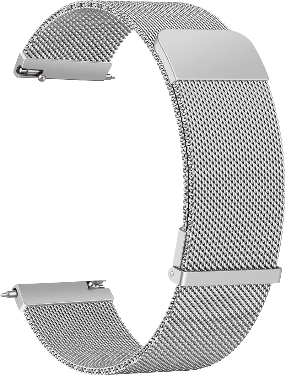 Meliya Metal Watch Bands, 20mm 22mm Quick Release Watch Strap, Stainless Steel Mesh Replacement band for Women Men