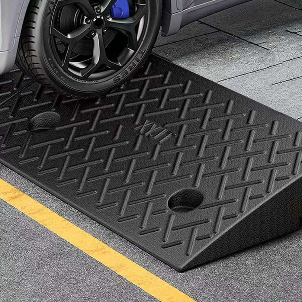 Rampa De Umbral De Puerta 5cm Alto，Servicio Pesado Rampas De Bordillo De Resistentes Goma Rampas De Acera Rampa De Calzadas para Acceso Minusválidos(50x32x11cm/20x12.5x4.3in)