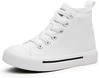 Kids High Tops Sneakers,Toddler Canvas Walking Shoes for Boys and Girls