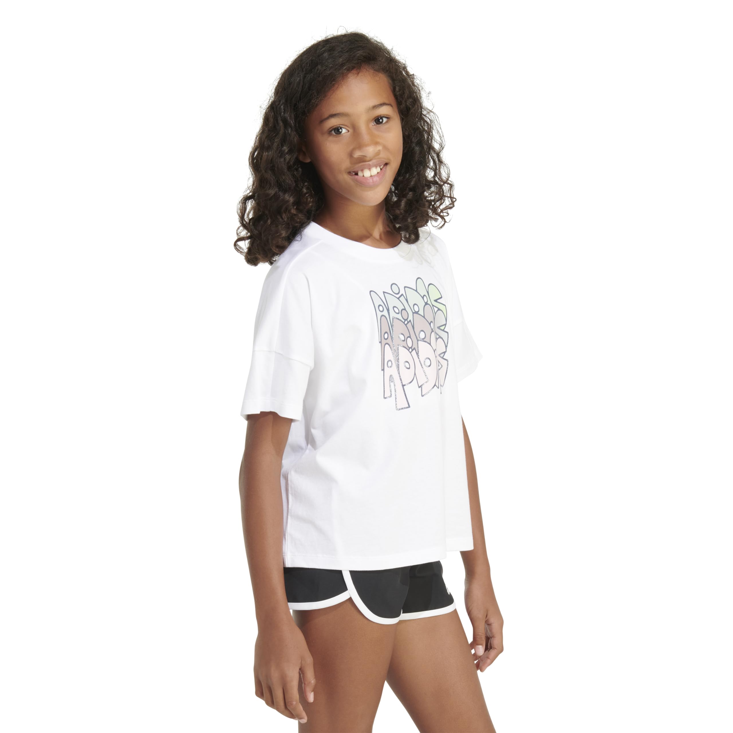 adidas Short Sleeve Tee T-Shirt T-Shirt a Maniche Corte Bambine e Ragazze