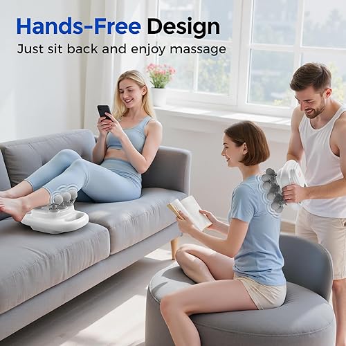 Miniatura 6 de FEIERDUN Juego de pistola de masaje de 16 cabezas, masajeador de percusión de tejido profundo con 8 modos y 50 intensidades, pistola de masaje