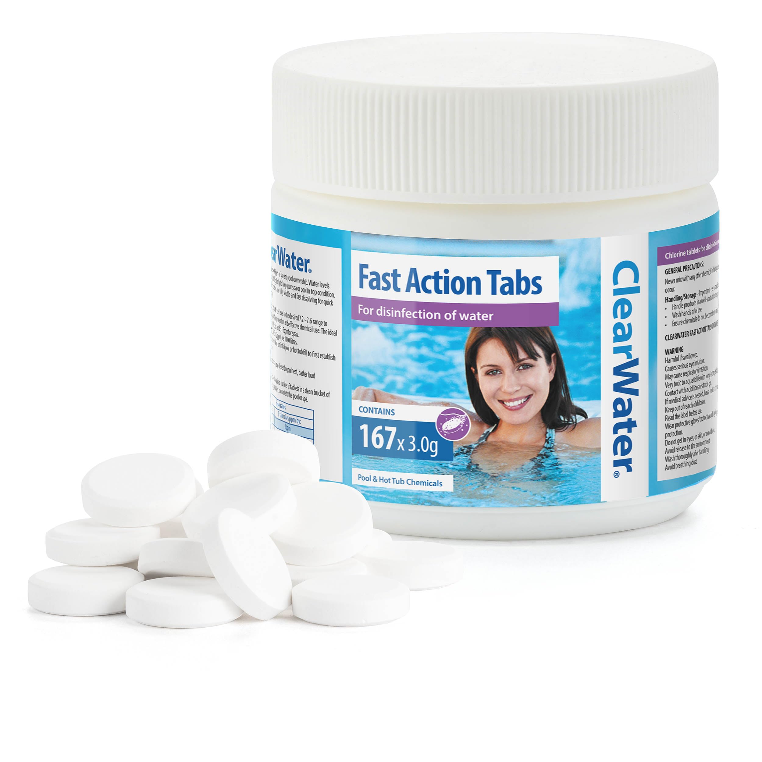 Sponsored Ad – Clearwater Fast-Dissolving Chlorine Tablets, 167 Tabs for Hot Tubs & Pools, Quick-Acting Water Treatment
