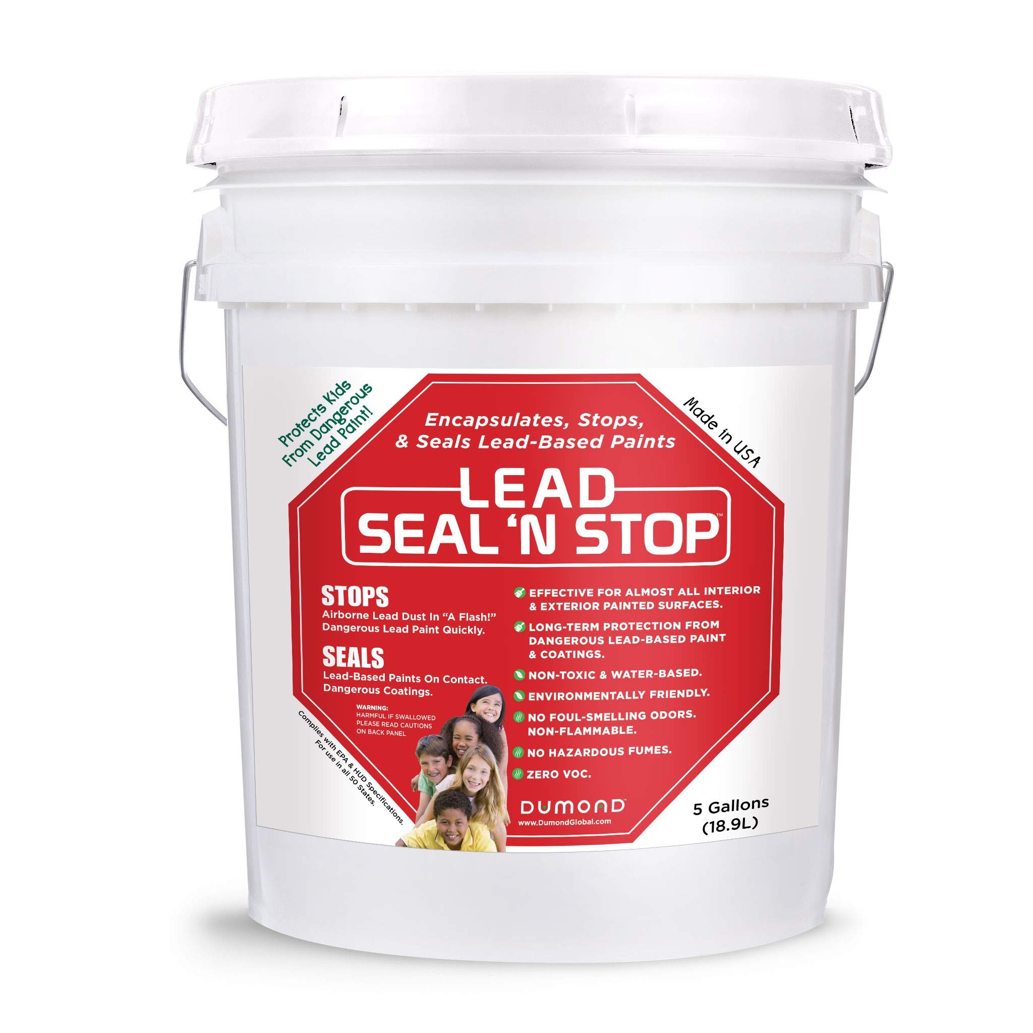 Lead Seal ‘n Stop Encapsulates, Stops, & Seals Lead Based Paints, Long Term Protection, Non-Toxic, S