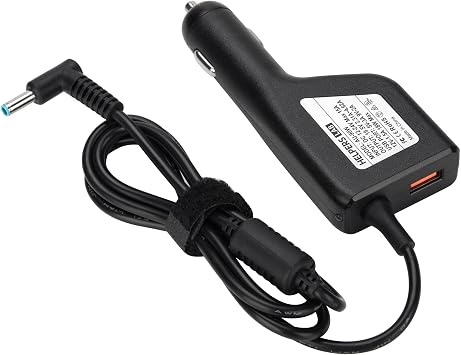 HP Laptop Car Charger - 90W, 65W, 45W; Compatible with HP Stream 11, 13, 14; Pavilion 11, 13, 15 X2; Split 13 X2; Elitebook Folio 1040 G1; X360 11; ProBook 11 430; Blue Tip 19.5V