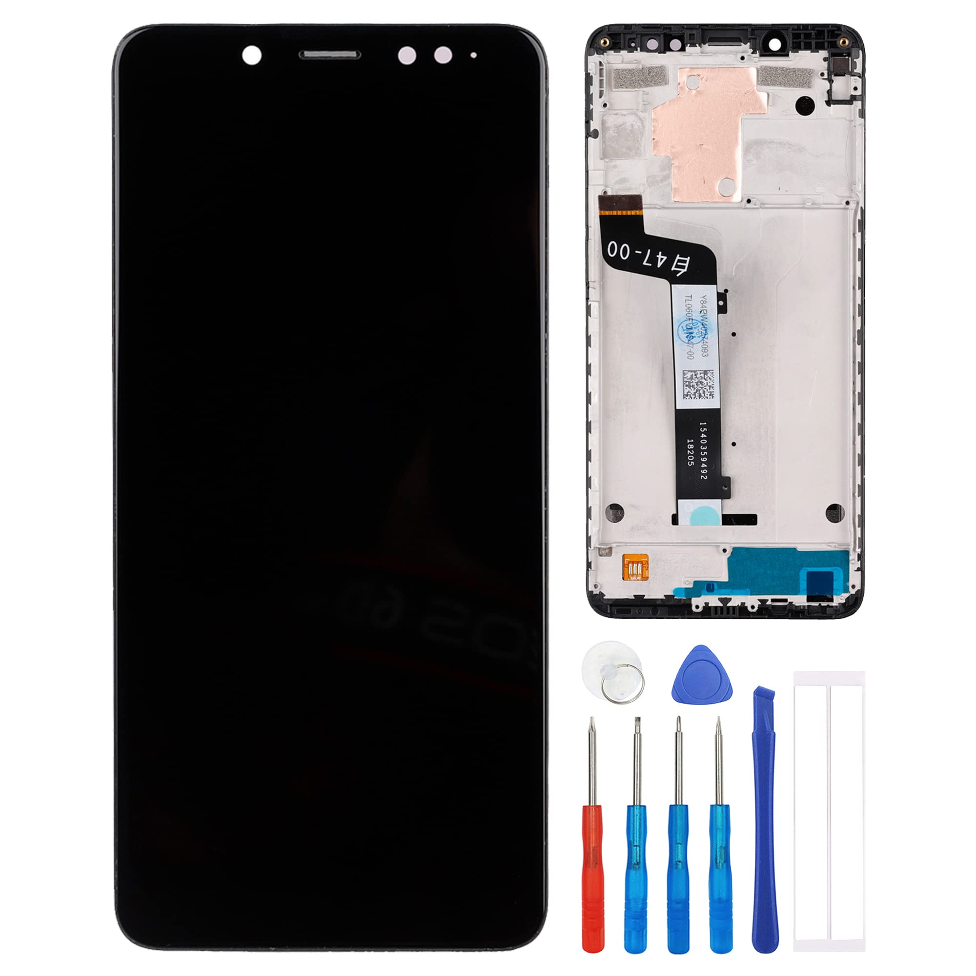 Display LCD Da 5.99" Per Redmi Note 5 (Snapdragon 636) – Kit Completo Con Attrezzi E Cornice Inclusi