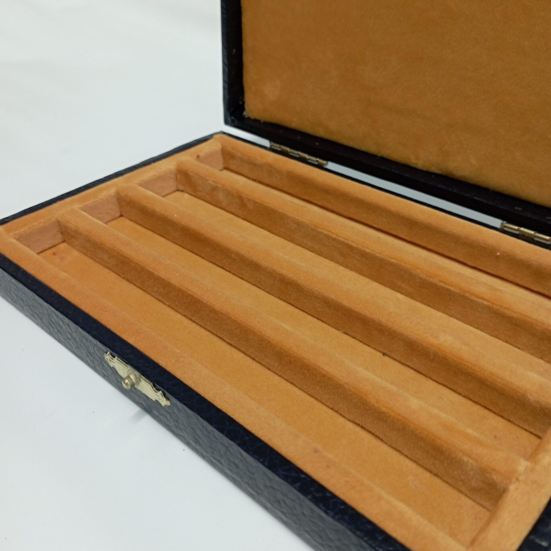 Etui Kolekcjonerskie na Pióra Wieczne i Przybory do Pisania, Ręcznie Robione z Drewna i Aksamitu, Eleganckie Pudełko do Przechowywania i Ekspozycji dla Kolekcjonerów