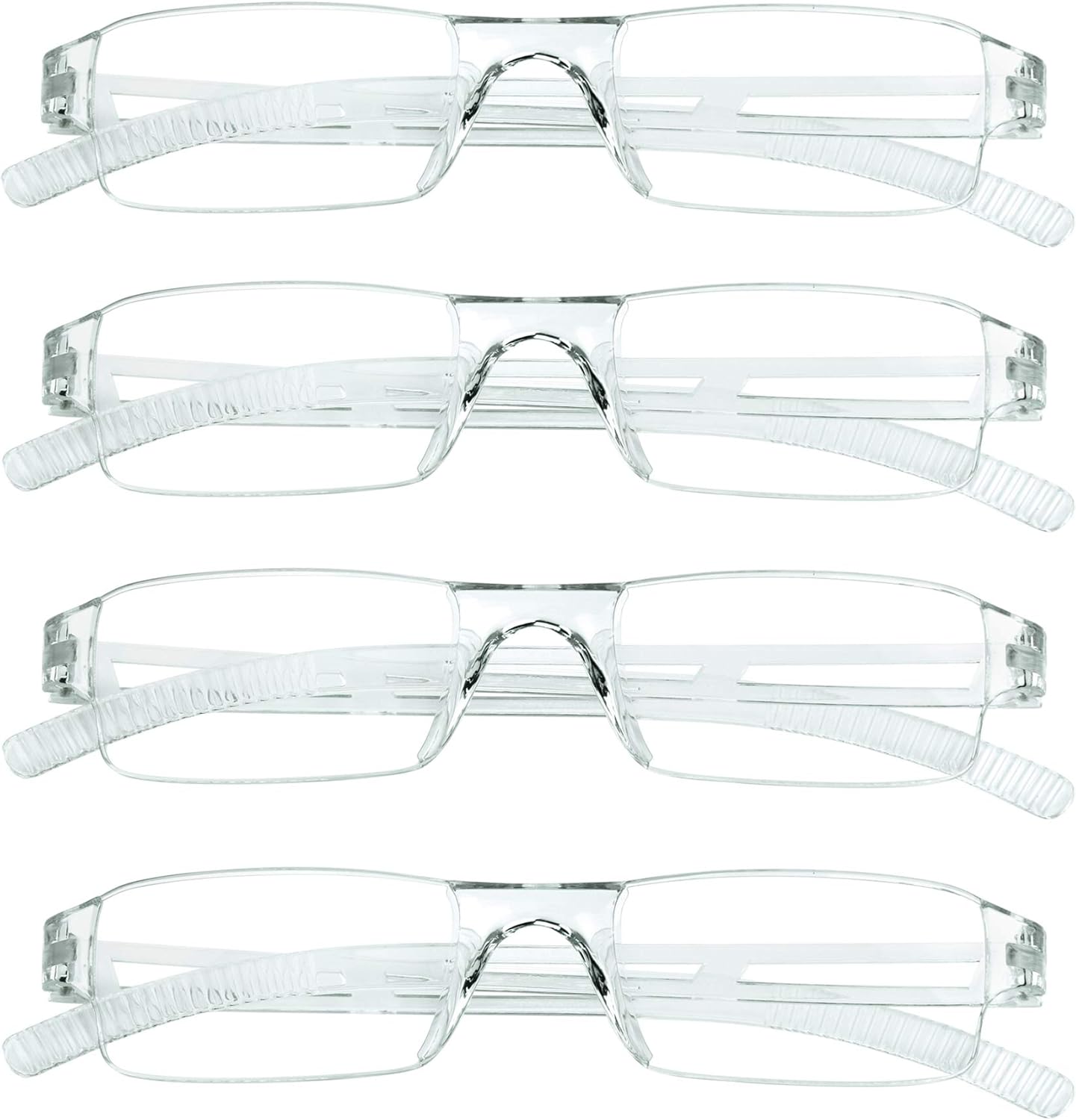 4 Pairs Reading Glasses, Blue Light Blocking Glasses, Computer Reading