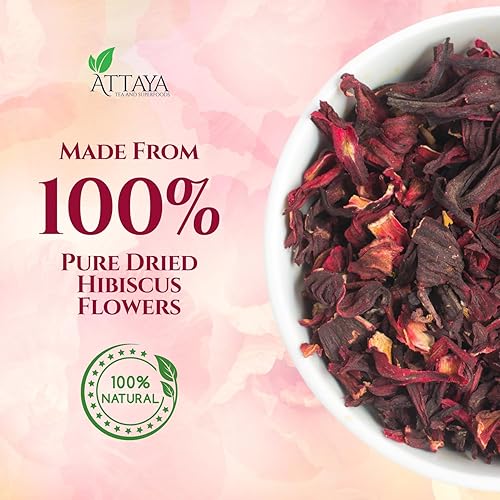Miniatura 8 de Hibiscus Loose Flowers 16oz + Ginger Bliss Flavor 100 bolsas de té piramidales