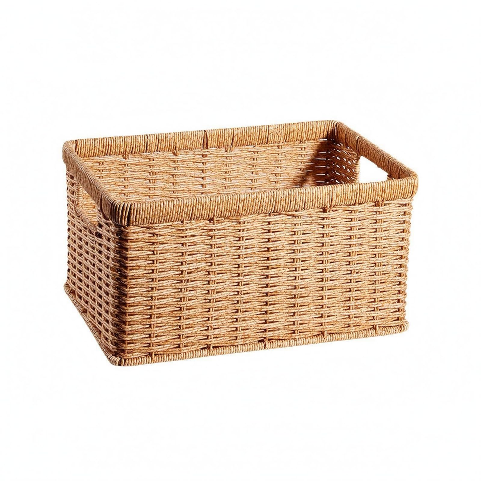 Cesta de Almacenaje Recipiente, Cesta De Almacenamiento De Mimbre De 55x24x23cm