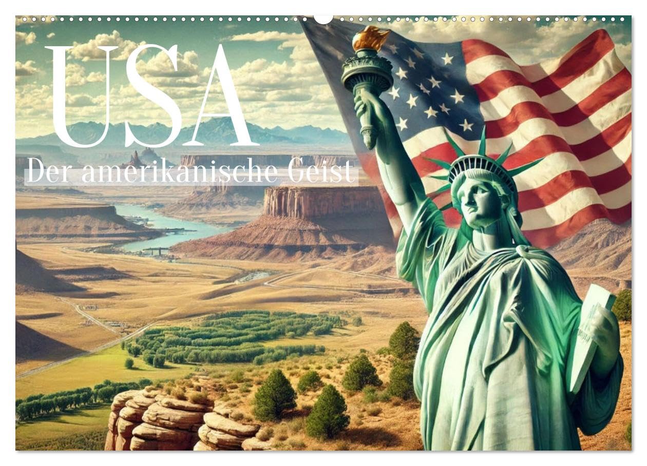 USA - Der amerikanische Geist (Wandkalender 2026 DIN A2 quer), CALVENDO Monatskalender: Erleben Sie den Geist Amerikas.