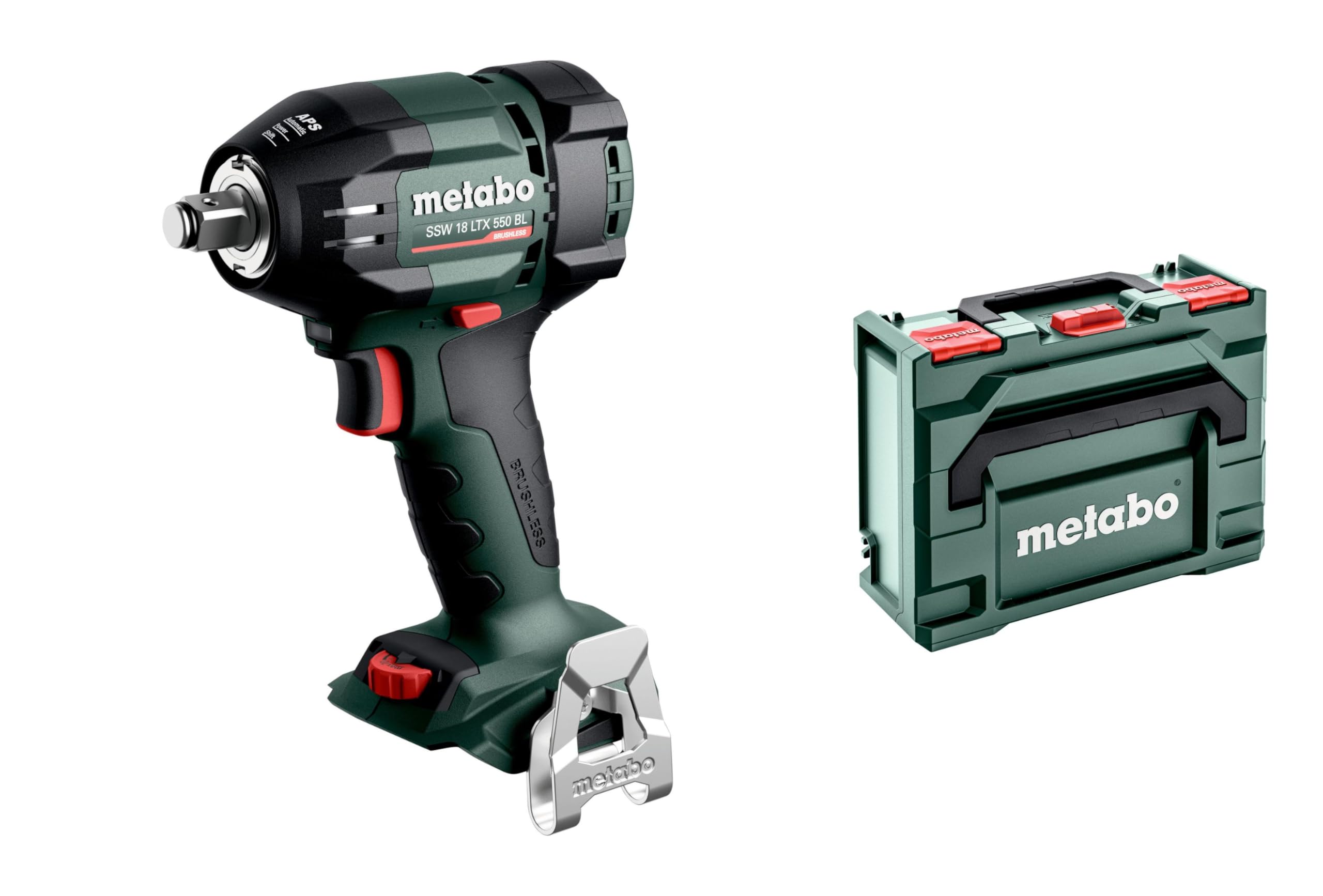 Metabo 602404840 Ssw 18 Ltx 550 Bl Cordless Brushless Impact Wrench With Metabox from B&Q