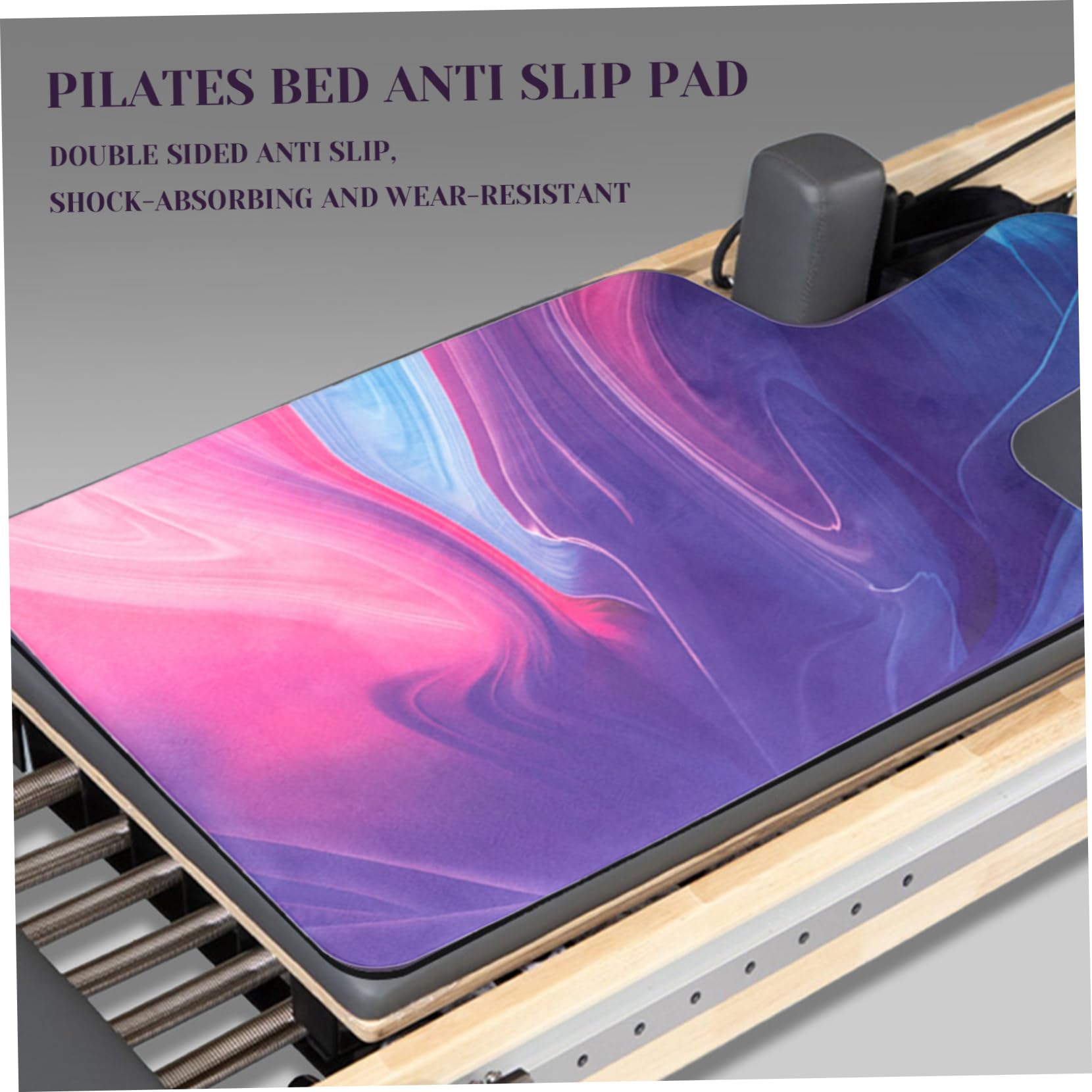 Estera de máquina Pilates | Pilates Mat, Microfibra de Gamuza Pilates Reformadores Mat Anti-Slip Design Pilates Mat Gym Mat