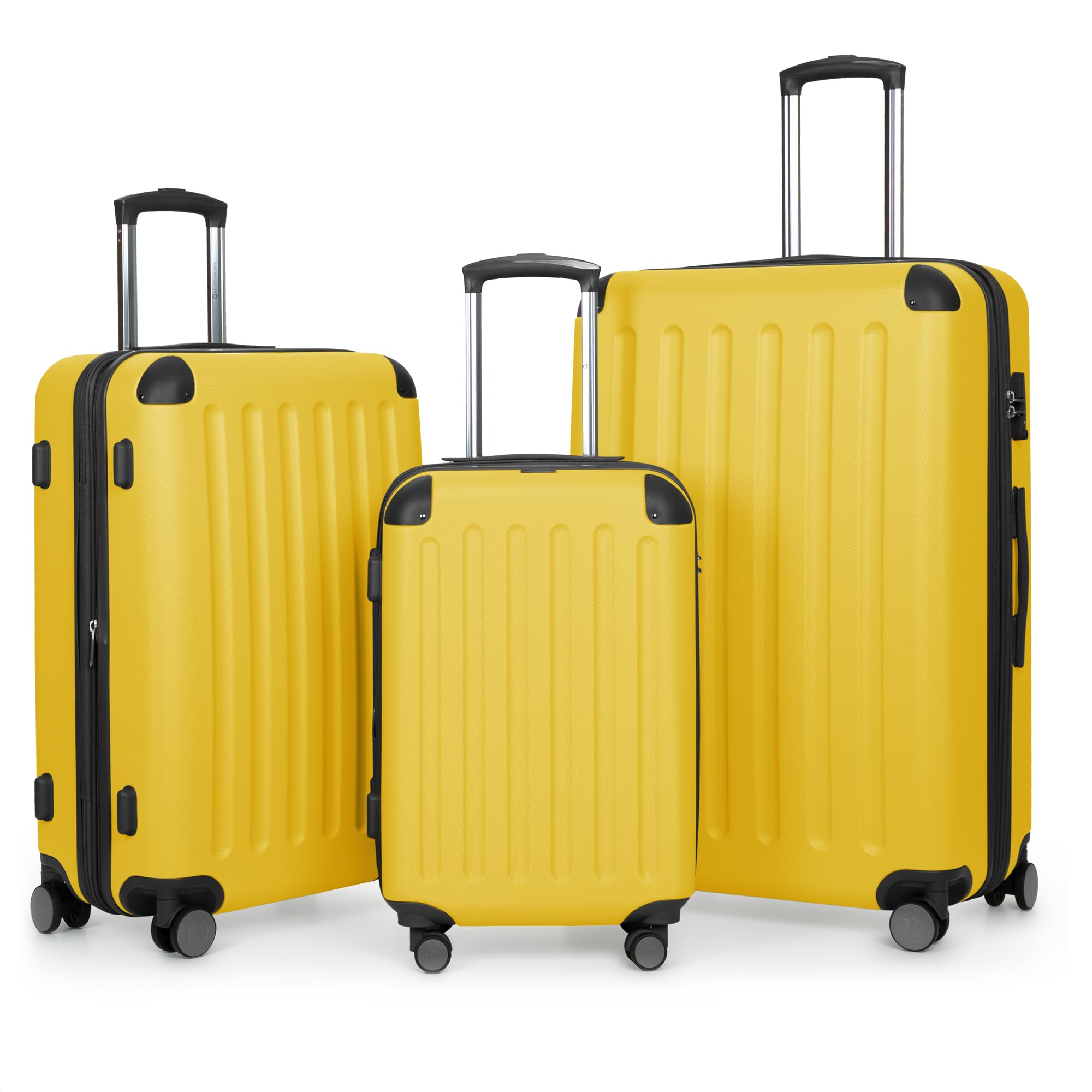 HAUPTSTADTKOFFER - Spree - Juego de 3 Maletas rígidas, Trolley expandible, Equipaje de Viaje, 4 Ruedas Dobles, TSA, (S,M y L), Menta — view 51