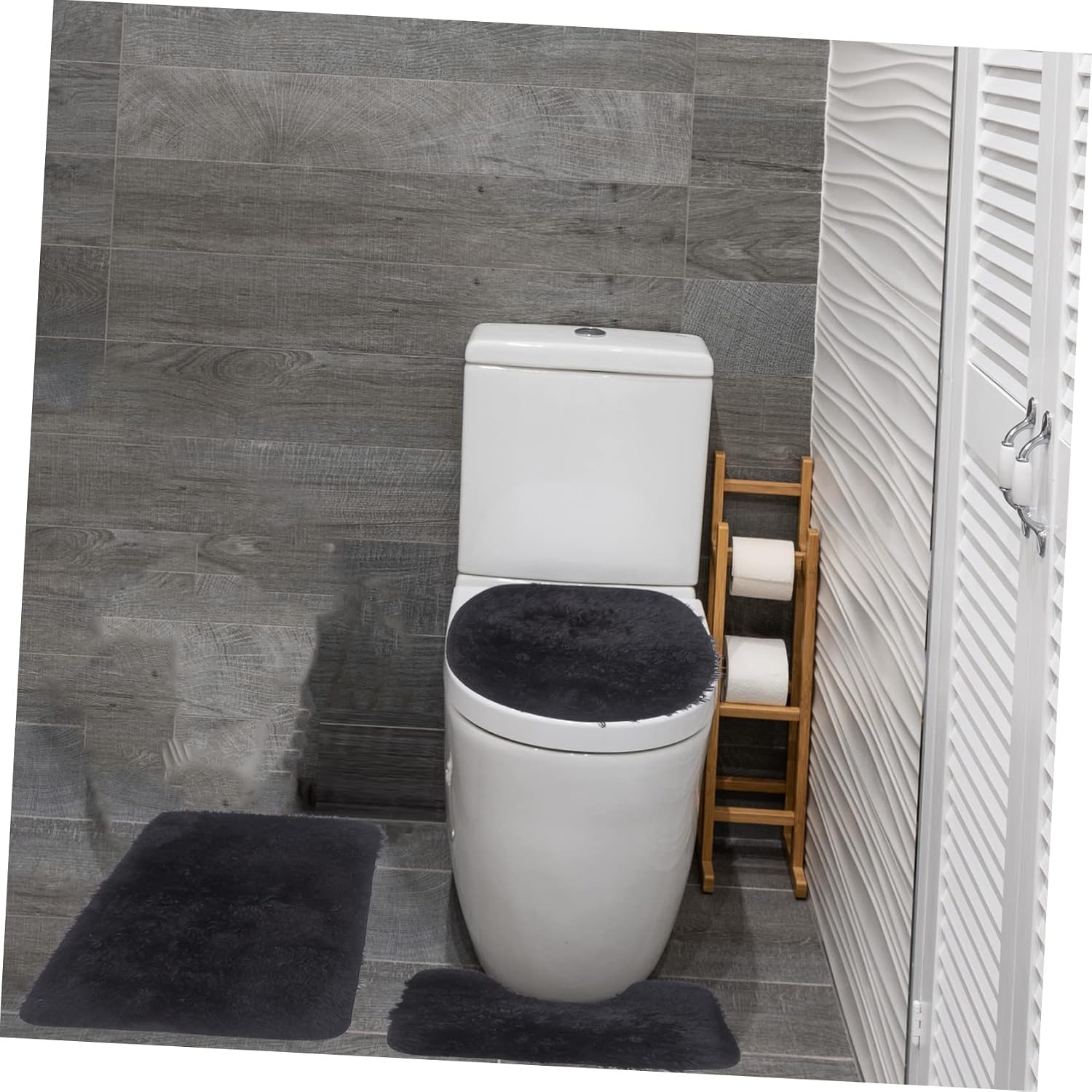 KOMBIUDA 1 Set Reusable Cushion Toilet Lid Mat Plush Design Non Slip Bathroom Accessories for Home Travel Easy to Friendly Adorable Exterior