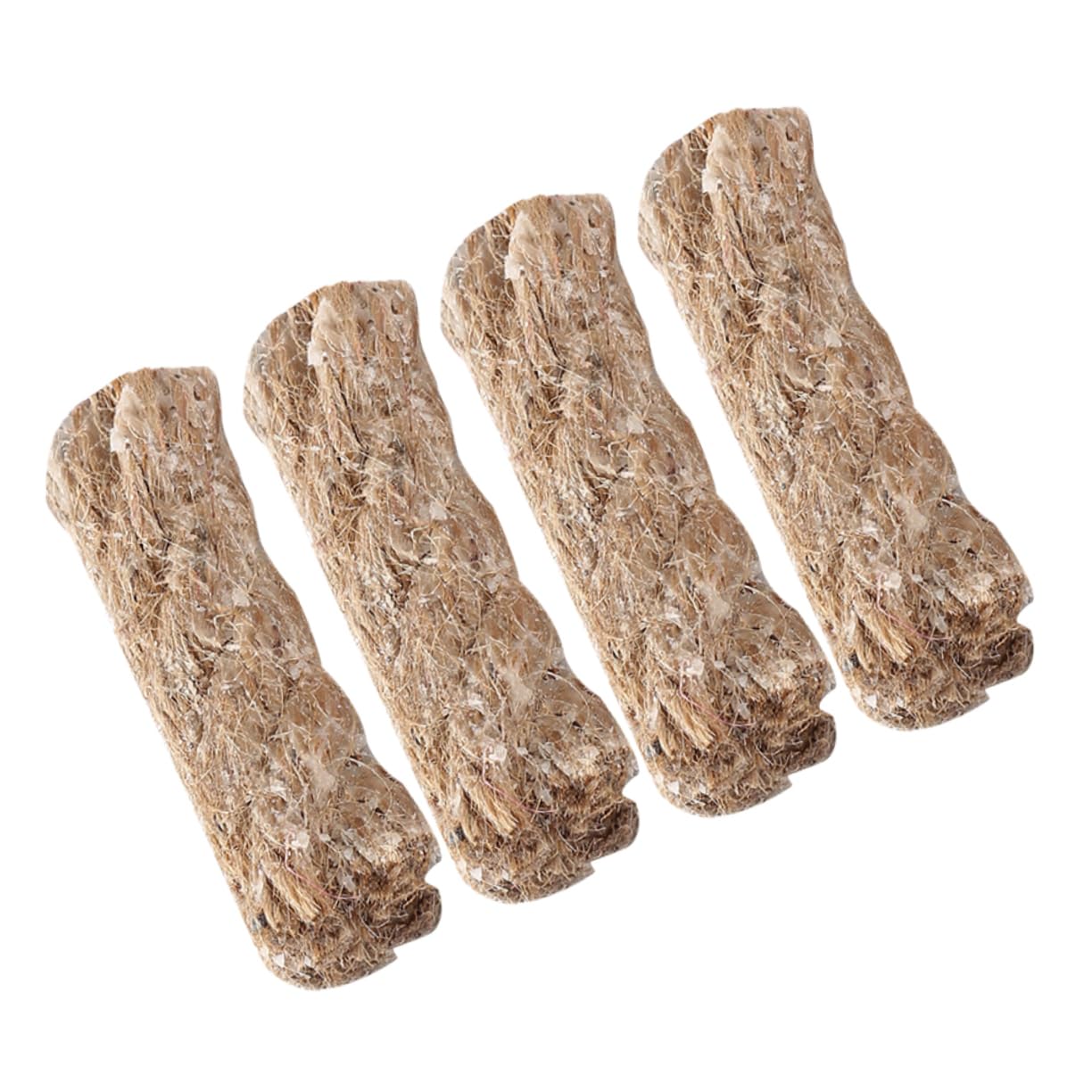 ARTSEWPLY 4Pcs Jute Rope Fire Starters for Camping BBQ Supplies Weather Resistant Outdoor Wick Lighter Efficient Heat Dissipation Easy Ignition Portable