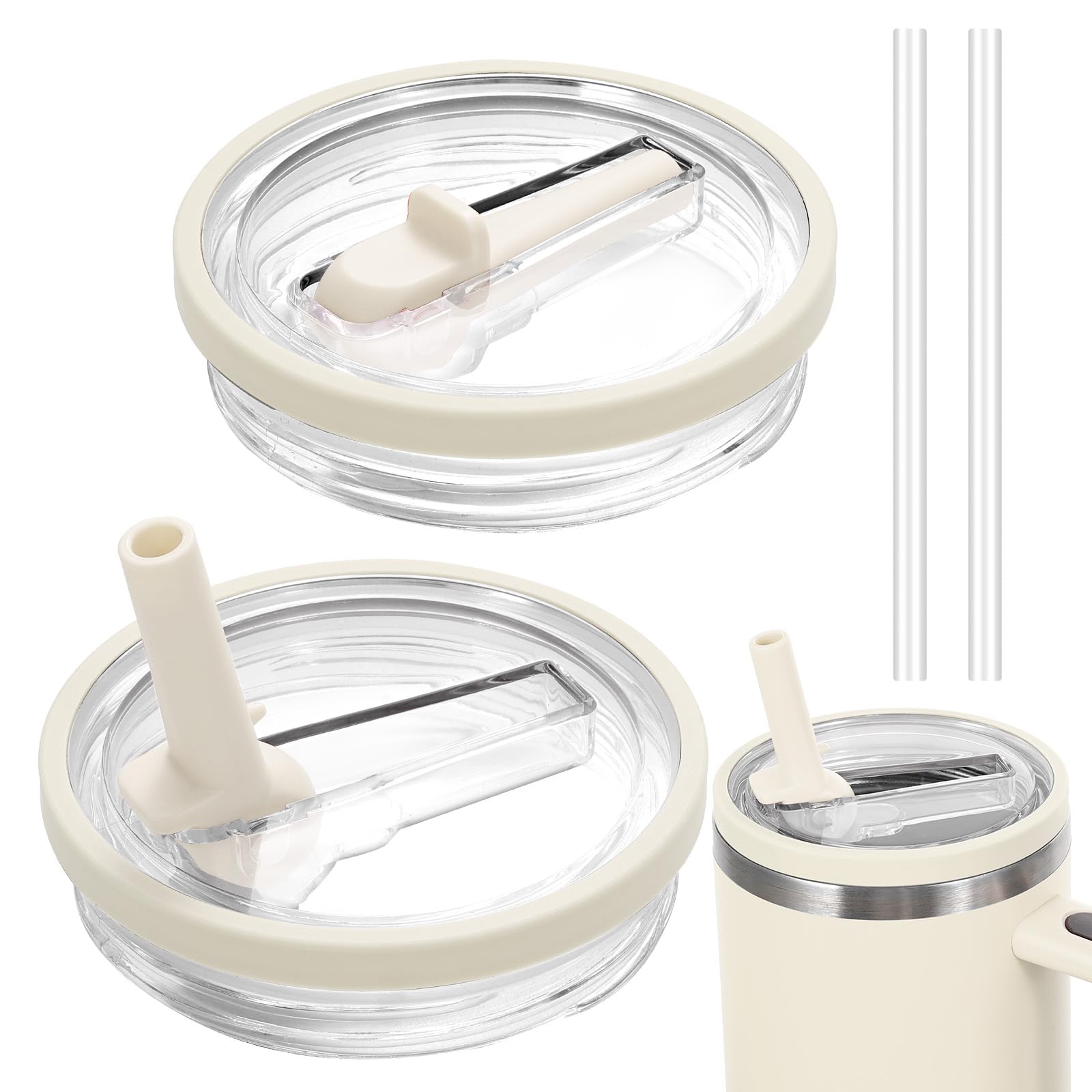 2 Coperchi Stanley Cup 40oz Con Cannucce - Antiperdita & Pratici - Foto 4