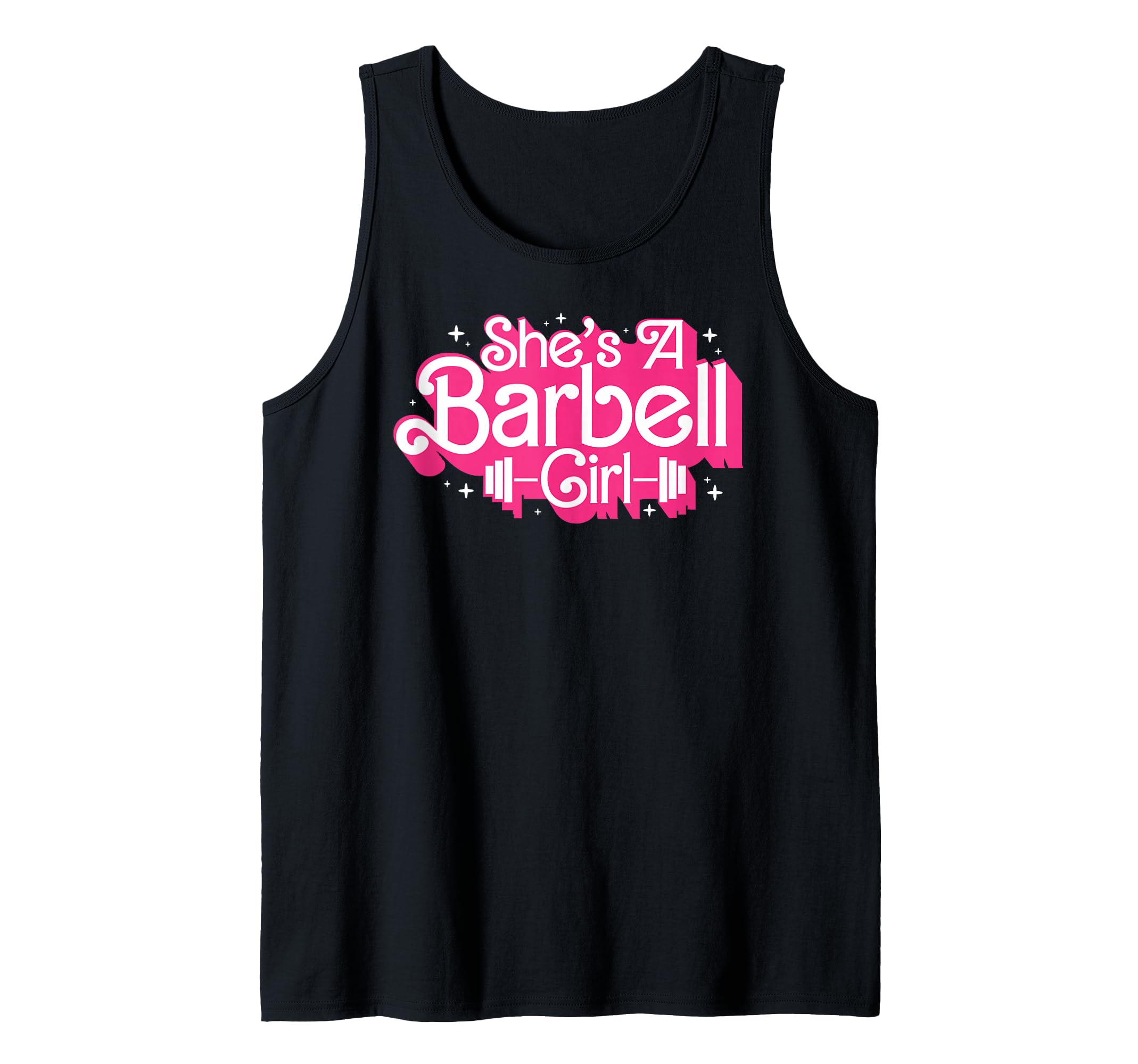 She's A Barbell Girl Funny Bodybuilder Weightlifter Women Tank Top