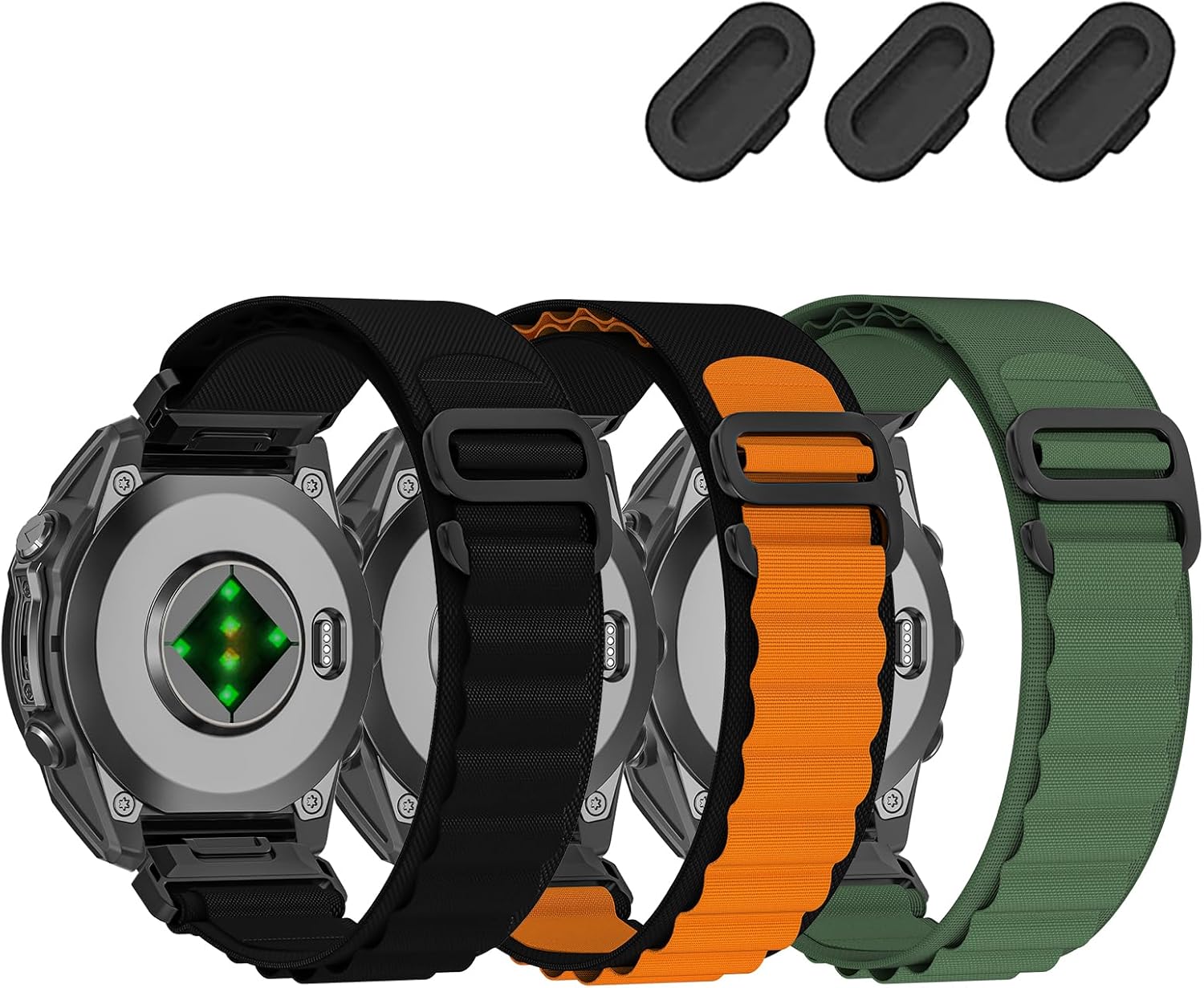 20mm Sport Nylon Watch Bands Compatible with Garmin Fenix 8 AMOLED 43mm/Fenix 7S Pro/ 7S/ 6S Pro/ 6S/ 5S plus/ 5S,Quickfit Watch Strap for Descent Mk3/Mk3i-43mm/Mk2s/epix Pro/Approach S70 42m