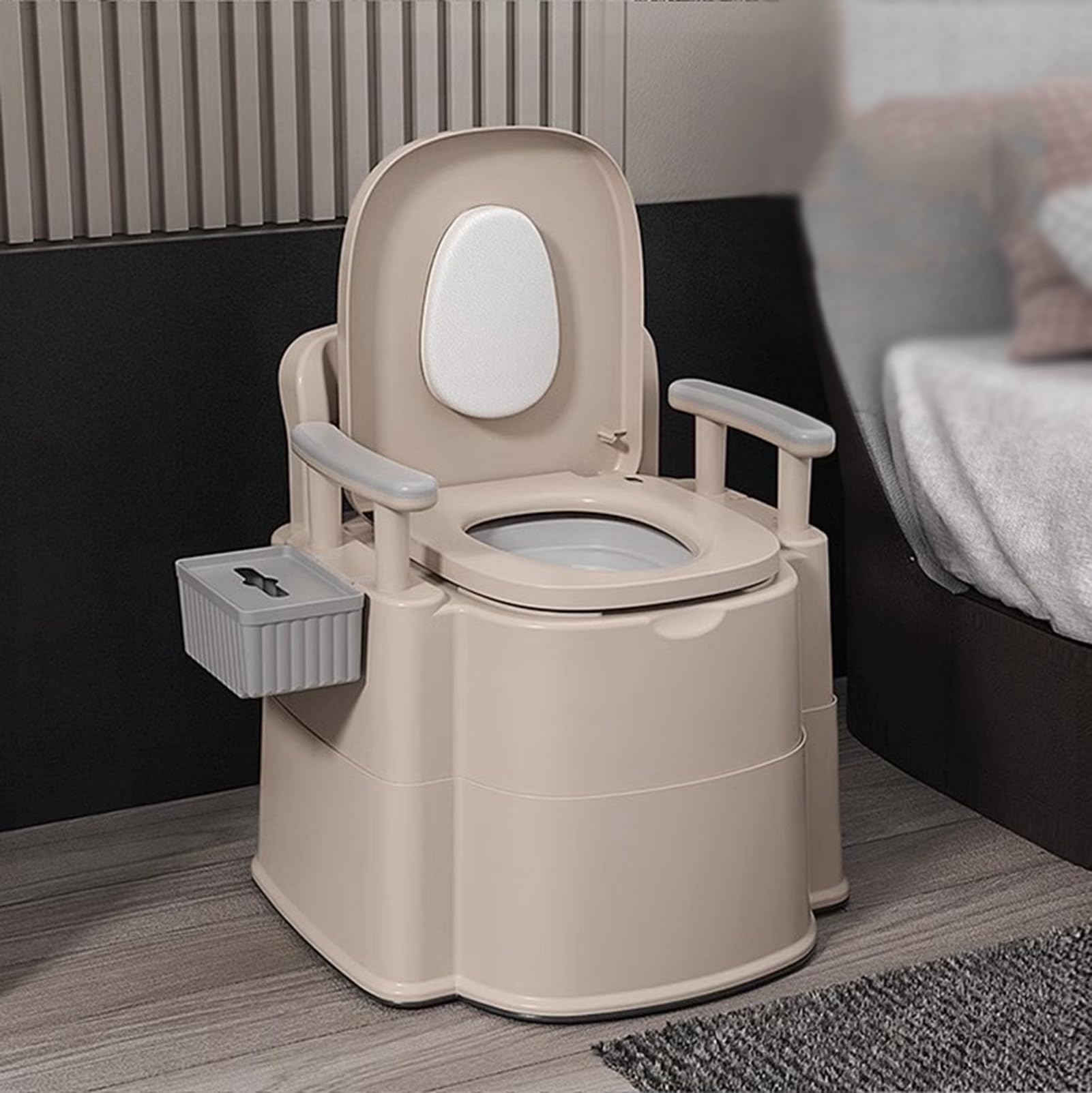Amazon.co.jp: ベッドサイド便器、エクストラワイドトイレチェア 