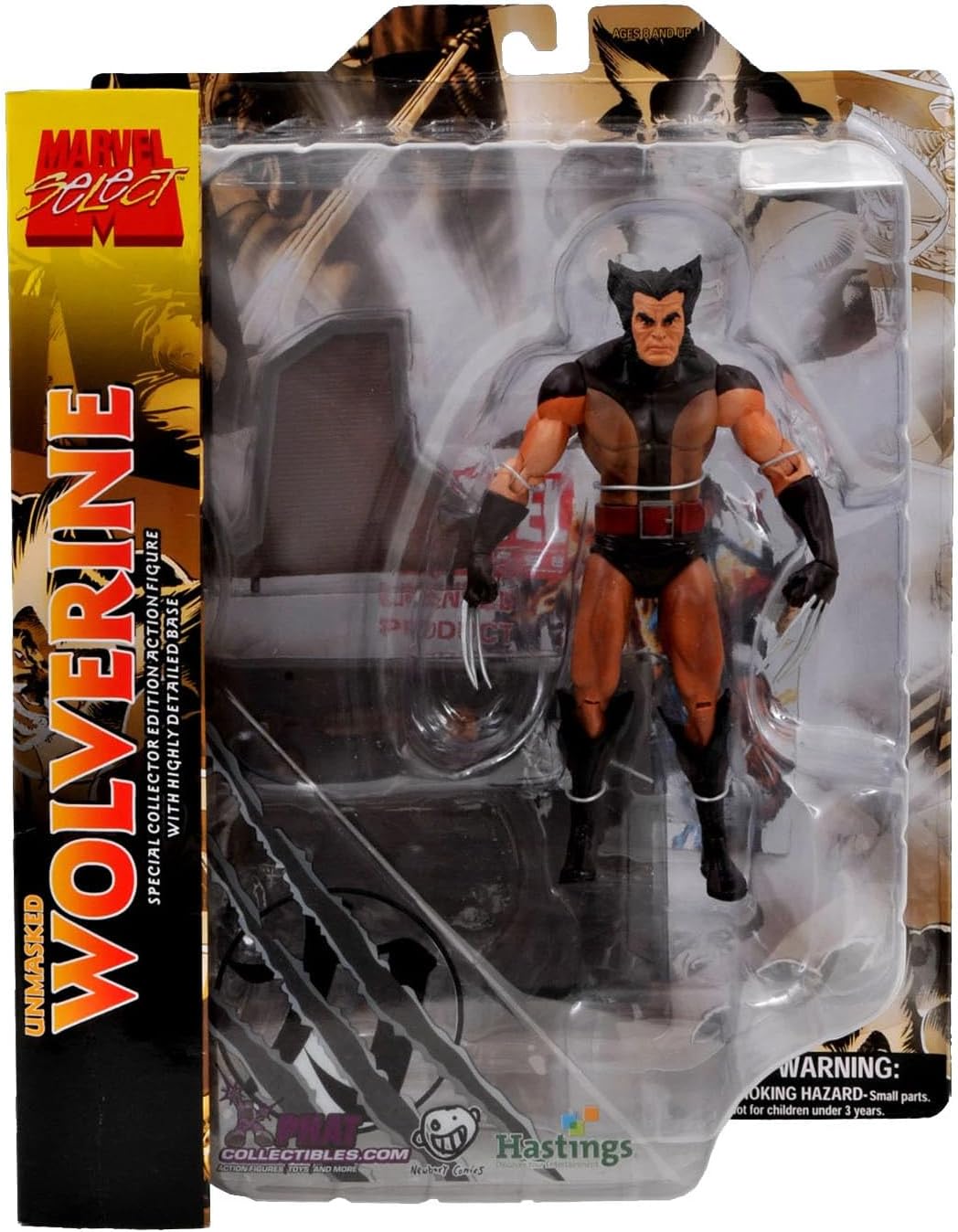 Diamond Select Toys Marvel Select Unmasked Wolverine Figure