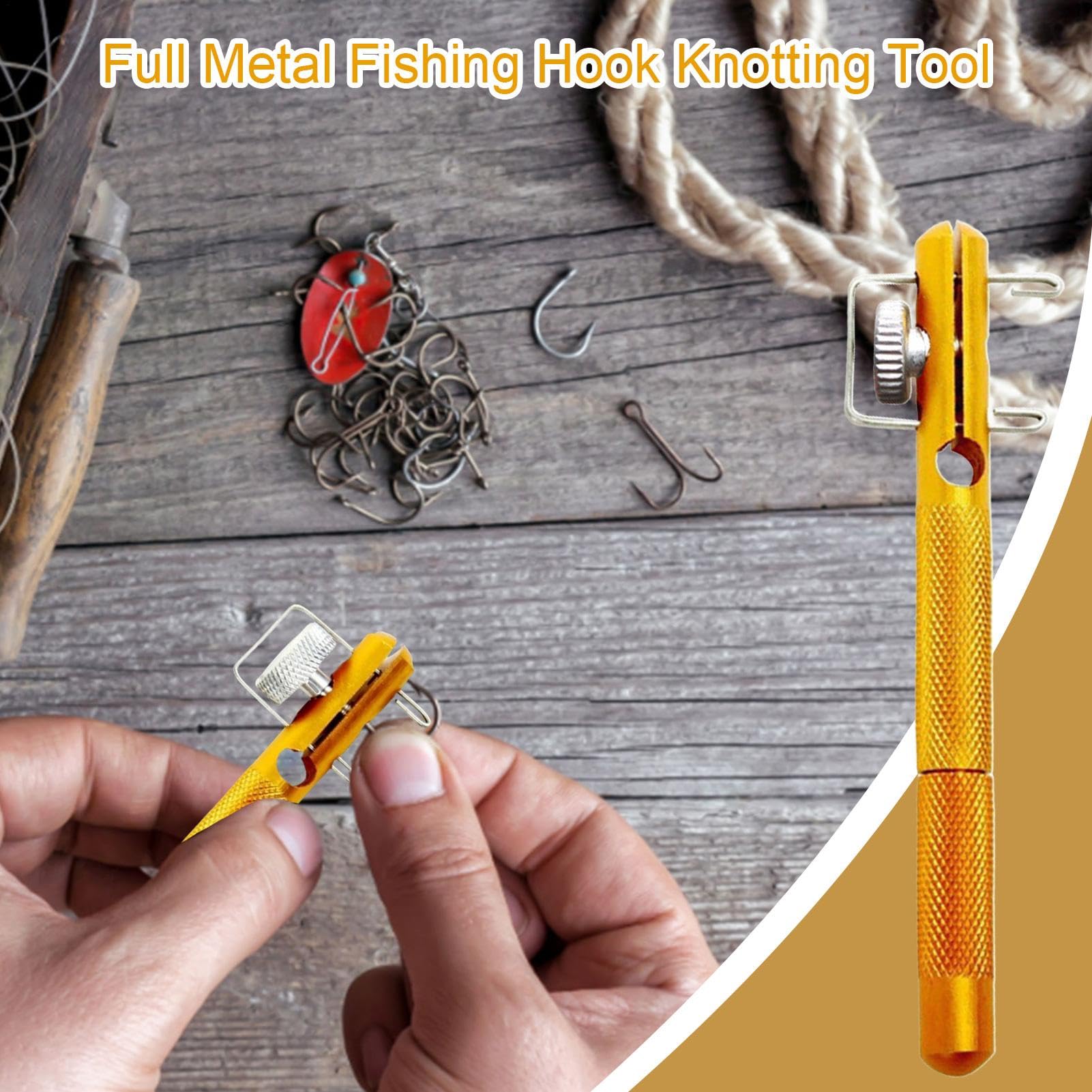 Fishing Knot Tying Tool, Fishing Tools Knotting Tool, Knot Quick Tying Tool, Cool Gadgets For Fishing, Hook Nippers For Fishermen, Fishing Accessories, Fishing Knot Tool For Beginners