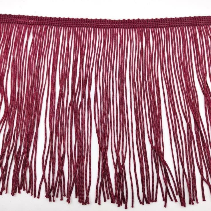 Szeroka koronka z frędzlami, Multicolor Lace Tassel Fringe Trim 100cm Wide 2 Meter Lot(Jujube red)