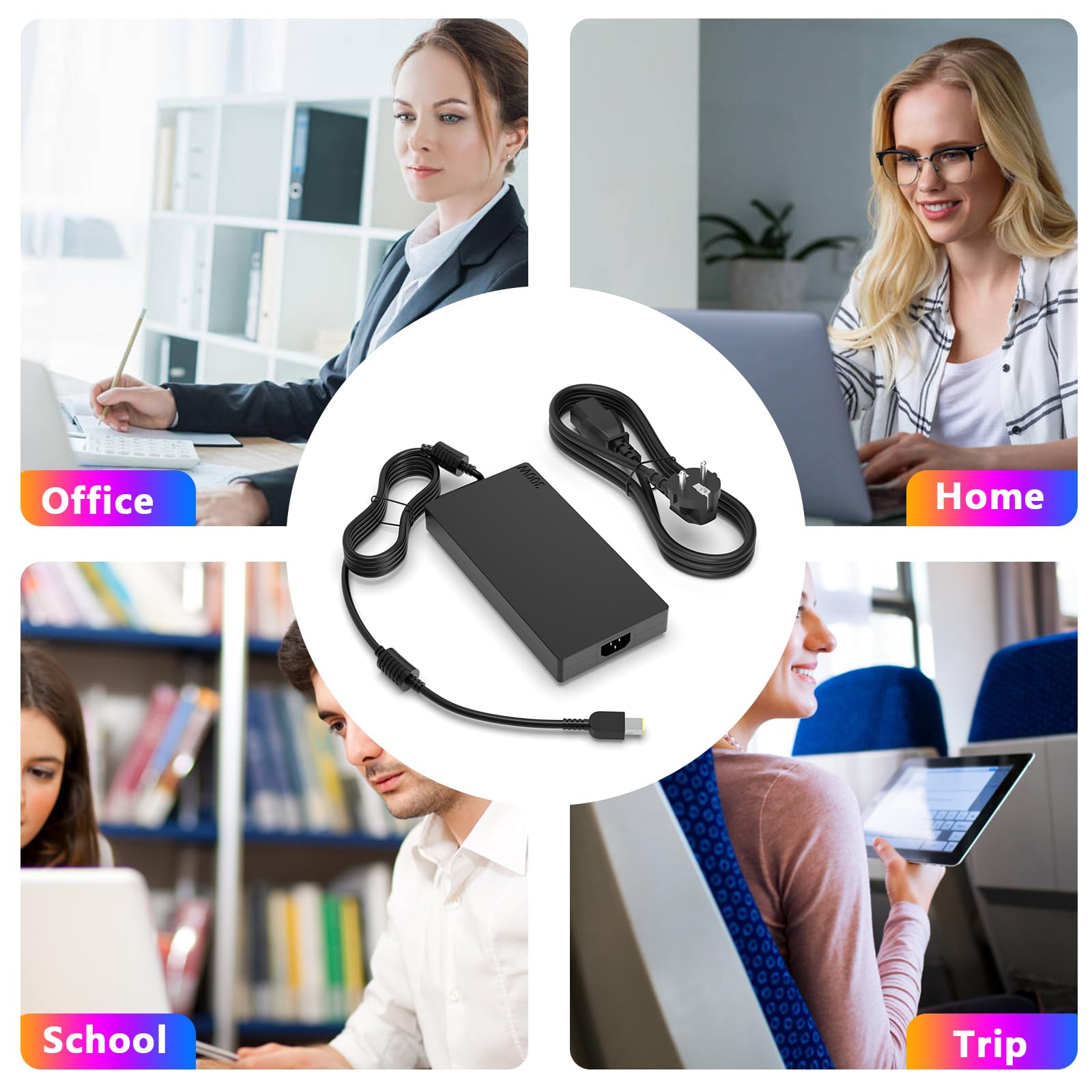 300W Laptop Netzteil für Lenovo Legion 9i 7 7i 5i 5 Pro R9000P Laptop | für Legion R9000K Y9000K Y9000X Gaming Laptop Power Adapter für Lenovo Legion Pro 5 7 Yoga AIO 7-27ACH6 ThinkCentre M70q Gen