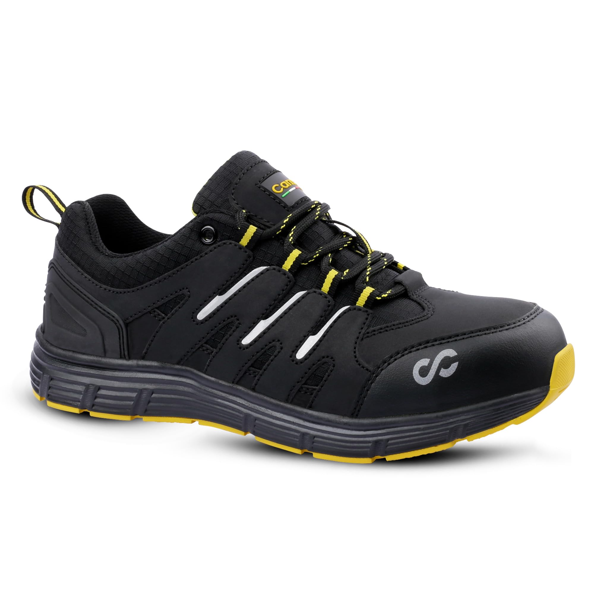 Canvas Club Safety Shoe RIVA | 200J Steel Toe Cap, Phylon Mid-Sole & Rubber Out-Sole, Washable Micro Fiber Upper, Slip Resistant Vegan Footwear | Size 06 UK/INDIA-image-15