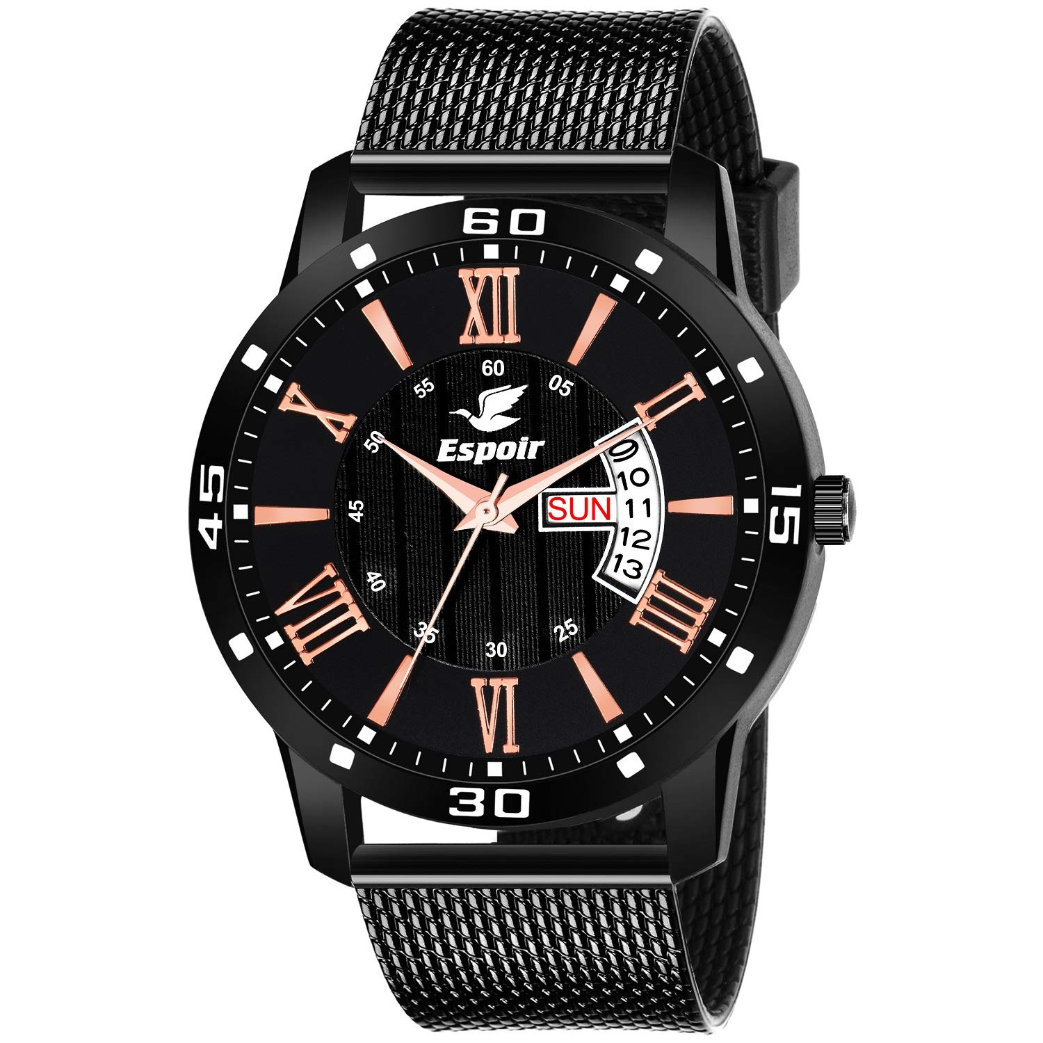 Espoir Analogue Black Dial Day and Date Boys and Mens Watch - Lucus0507 (B07VC86BRG) Amazon Price History, Amazon Price Tracker