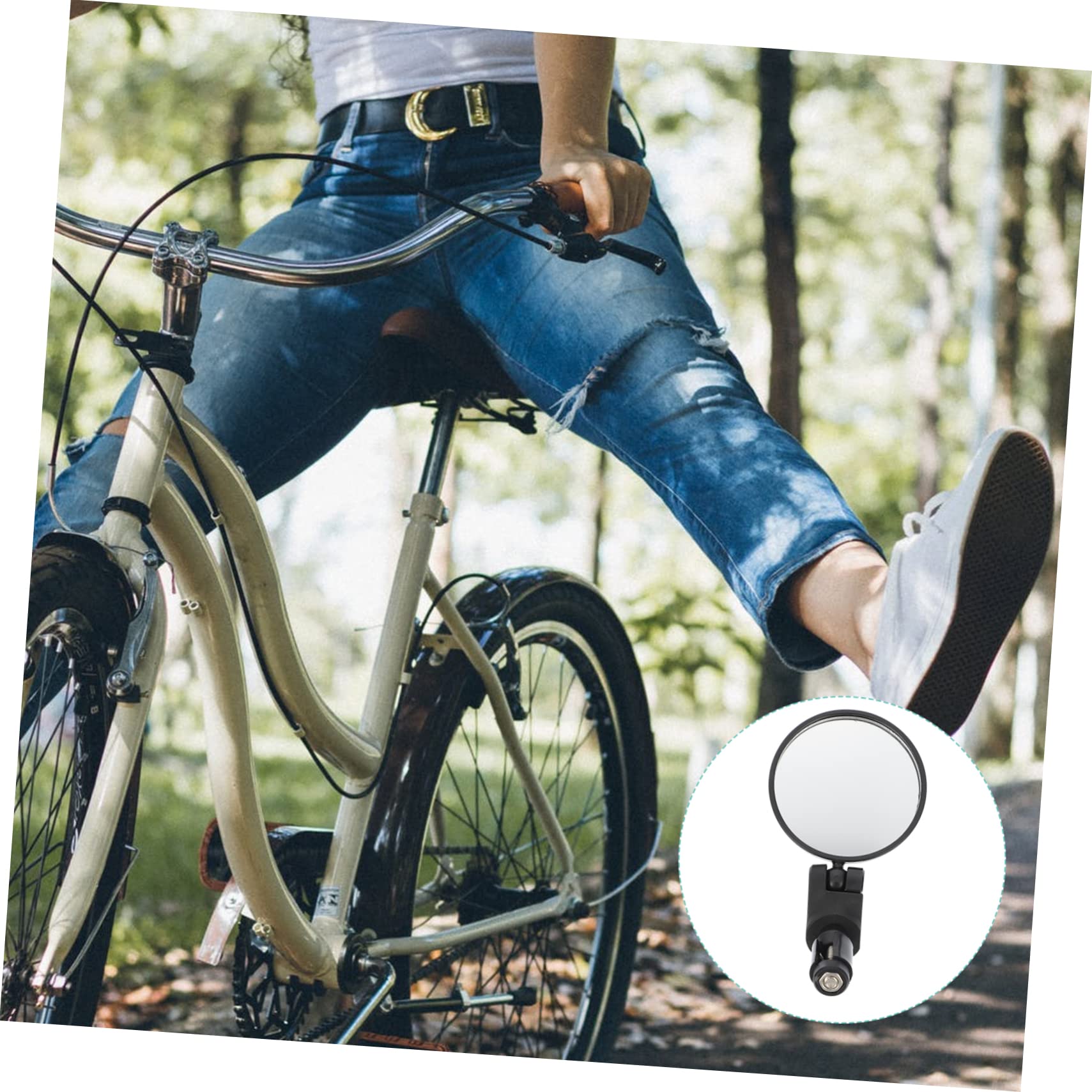 BESPORTBLE 3sätze Verstellbarer Fahrrad Rückspiegel Mit Rotation Sicherheits-spiegel Für Für Verbessertes Sichtfeld Und Einfache Montage Teiliges Mit Werkzeug