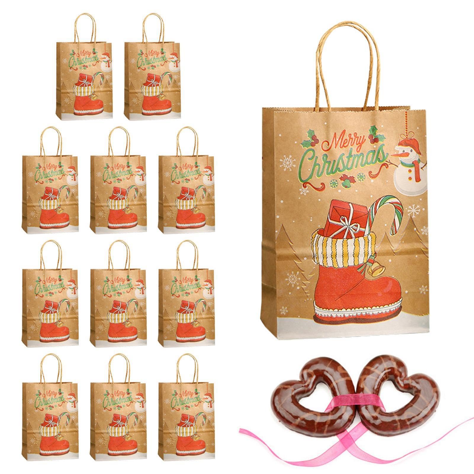 Amazon.co.jp: ハンドル付きクリスマス紙袋、クリスマスグッズ