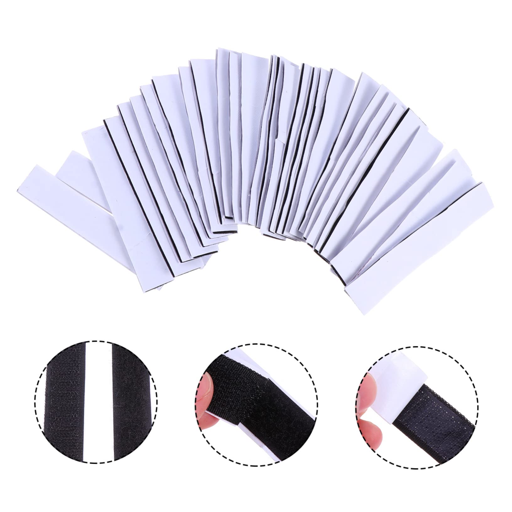NUOBESTY 3 Set Adesivo Double Sided Tape Doppio Nastro Adesivo Cuscinetti Adesivi Tampone Adesivo Rimovibile Super- Nastro Di Montaggio Miscelato Black 40 Pezzi * 3