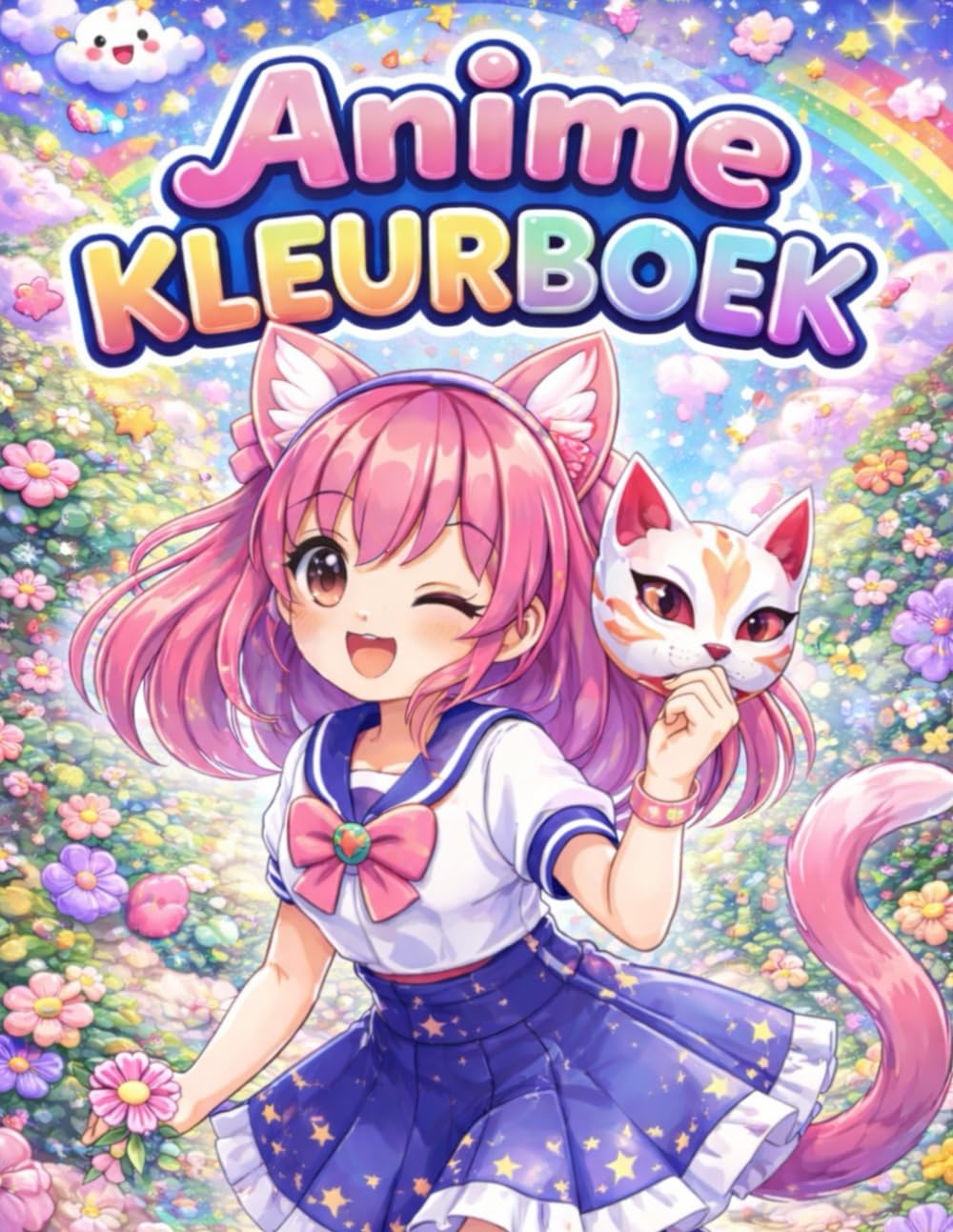 Anime Kleurboek: Een creatieve kleurervaring in anime-stijl I Eenvoudige en gedetailleerde anime-ontwerpen om te kleuren