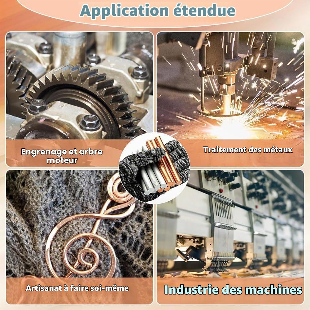 Lot de 10 tiges en zinc de cuivre pur, tiges rondes en métal de 100 mm de longueur et 10 mm de diamètre pour galvanoplastie, projets d'artisanat en métal