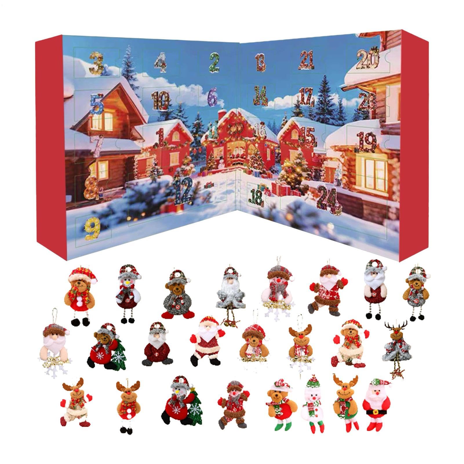 Calendario De Adviento Para Cuenta Atrás Con Árbol De Navidad De Peluche 24