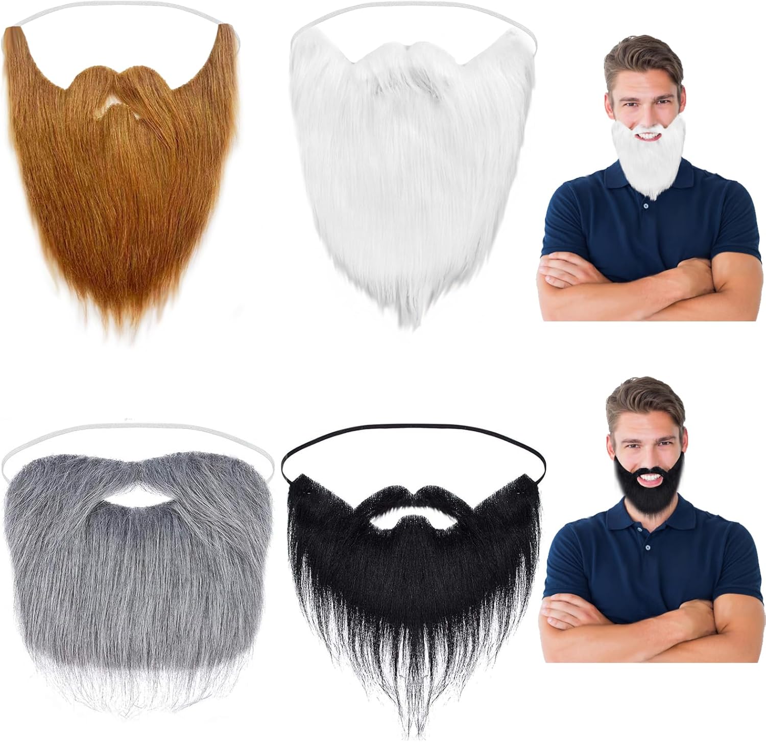 Set Di 48 Baffi Finti Adesivi - Per Halloween E Feste In Maschera - Foto 3