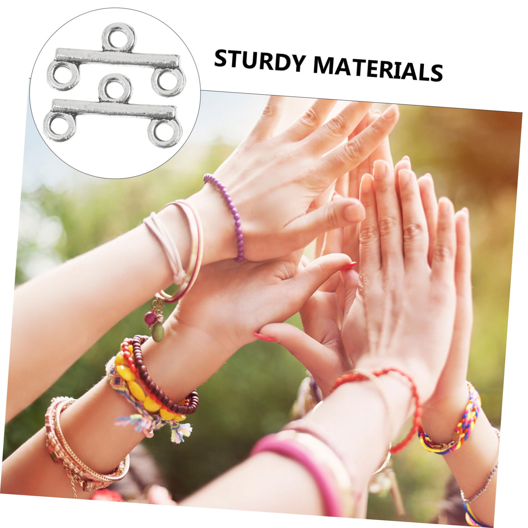 SEWACC 300piezas Conectores Para Joyas Ganchos Para Collares y Pulseras Color Antiguo Accesorios De Manualidades Para Creación De Joyería