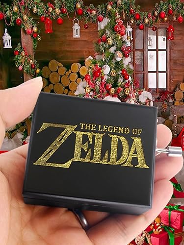 Vista 64 de ROSIKING Wooden Music Box Hand Crank Classic Musical Boxes Christmas Birthday Valentine's Day Gifts Plays Howl's Moving Castle-Merry Go Round of