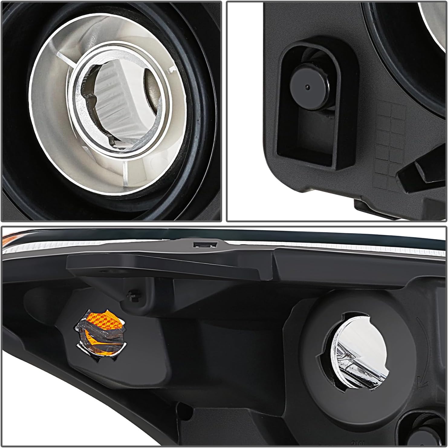 DNA MOTORING Left OE Style Headlight Compatible with 2010-2012 Nissan Sentra SR & 2.5L Models,OEM-HL-0197-L