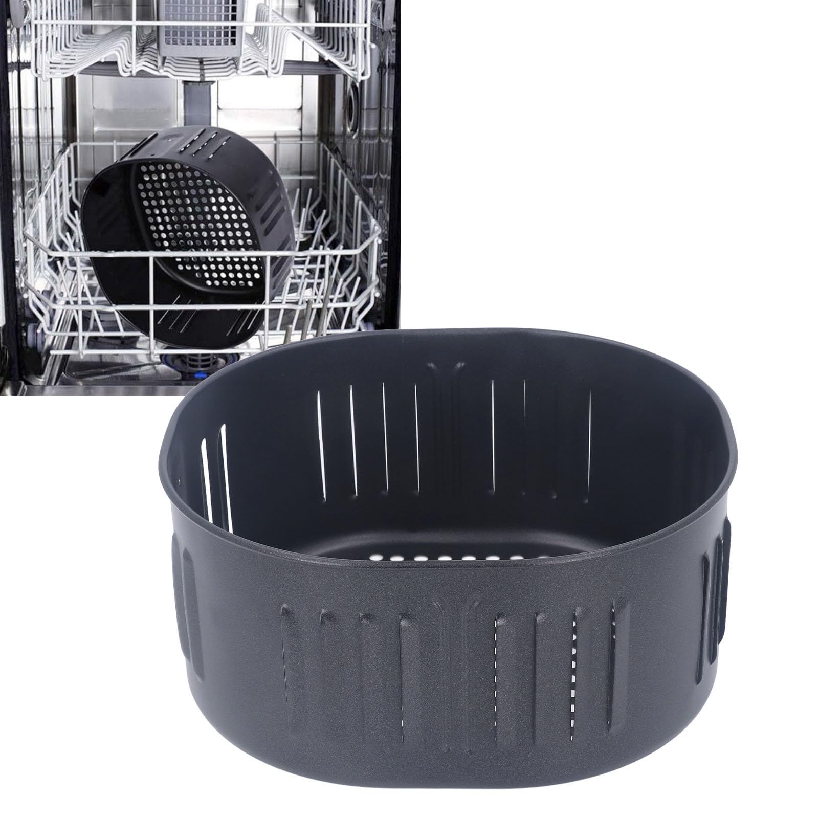 Cestello Sostitutivo Per Friggitrice Ad Aria Da 5,5 Litri, Cestello Per Friggitrice Ad Aria Con Rivestimento Antiaderente Universale Con Funzione Di Scarico Accessori