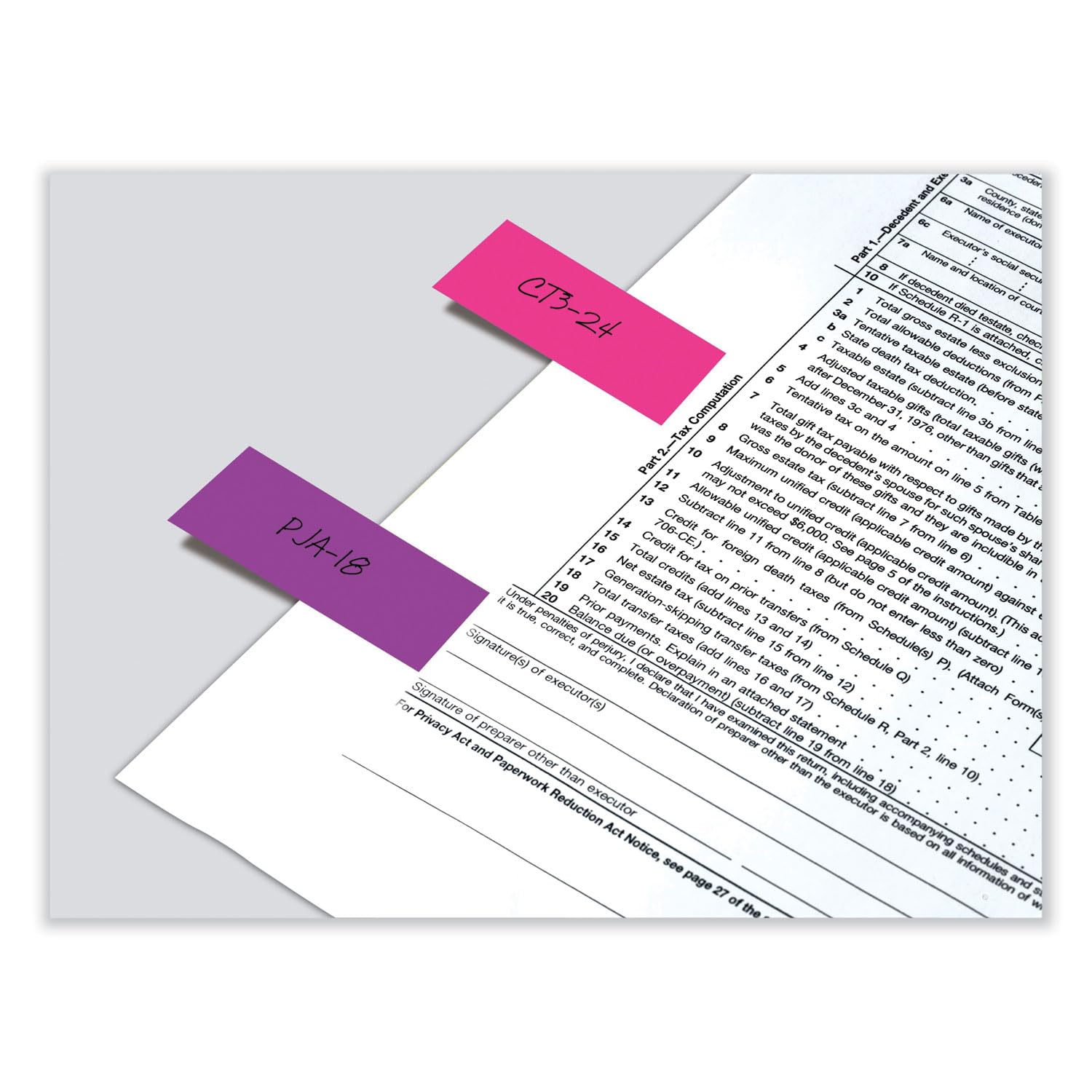 Post-it Seitenmarker, verschiedene Ultra-Farben, 2,5 x 7,6 cm, 50 Blatt/Block, 4 Stück