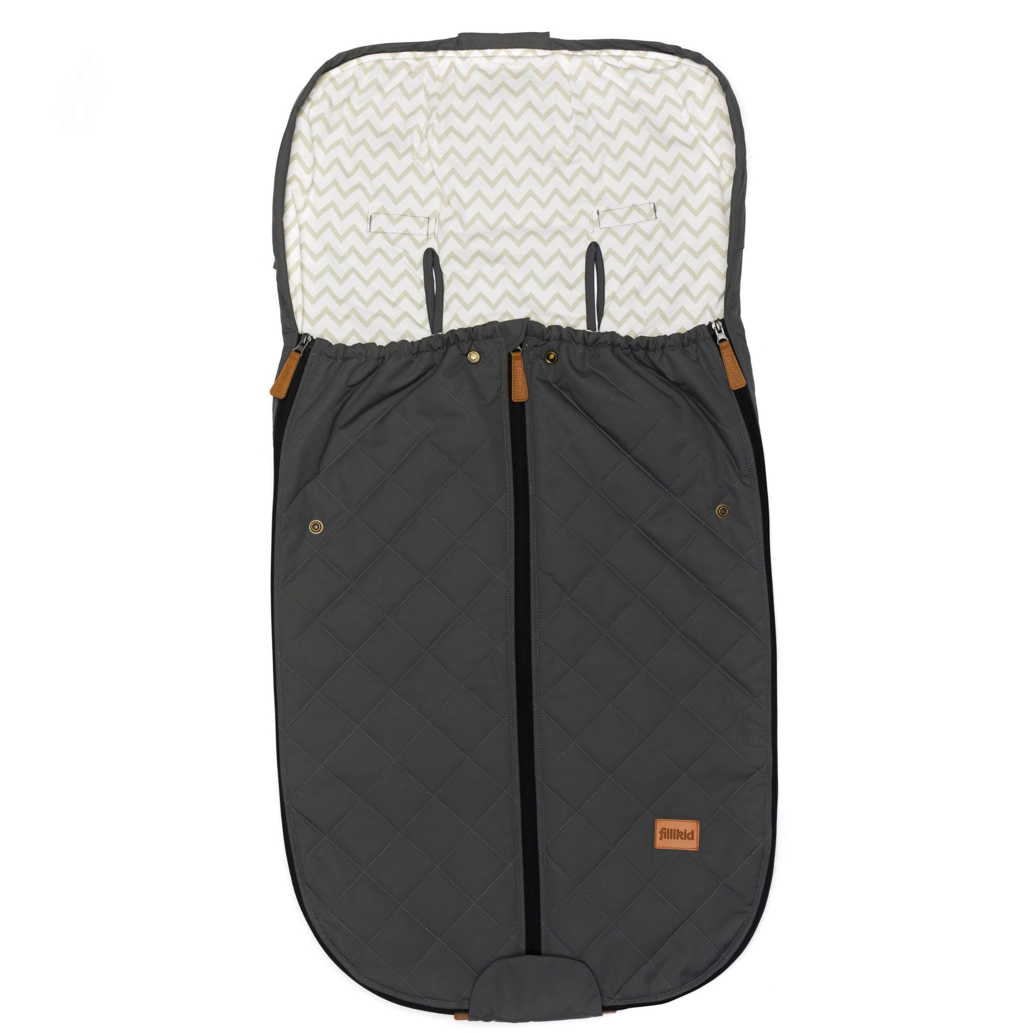 Fillikid Sommerfußsack Light Big Exklusiv | Fußsack 100x50cm für Buggy Kinderwagen Jogger Sportwagen | Universal Kinderfußsack waschbar & atmungsaktiv | Babyfußsack Oberteil abnehmbar