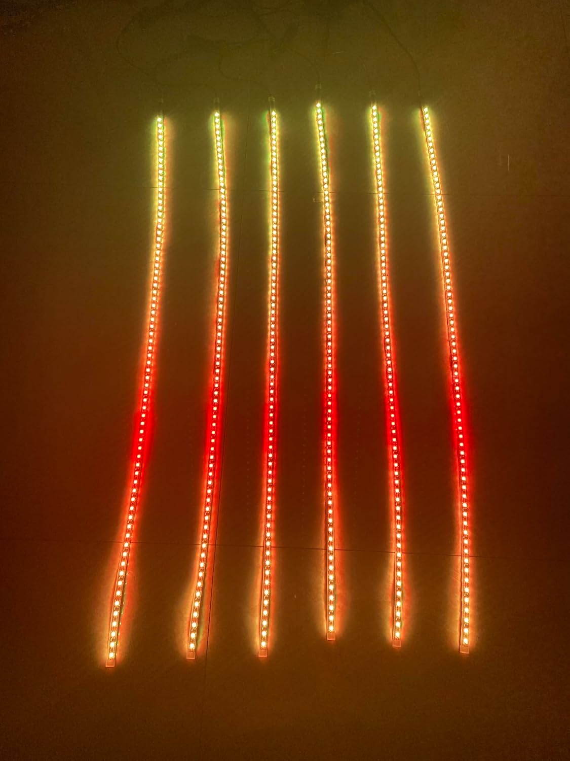 6PCS 3FT 90CM 36" Single Row RGB Dream Color Chasing Flow Dynamic Addressable LEDs Light Strips Bluetooth + Remote for Car Truck Vehilce Polaris Slingshot S/R/SL/SLR/GT