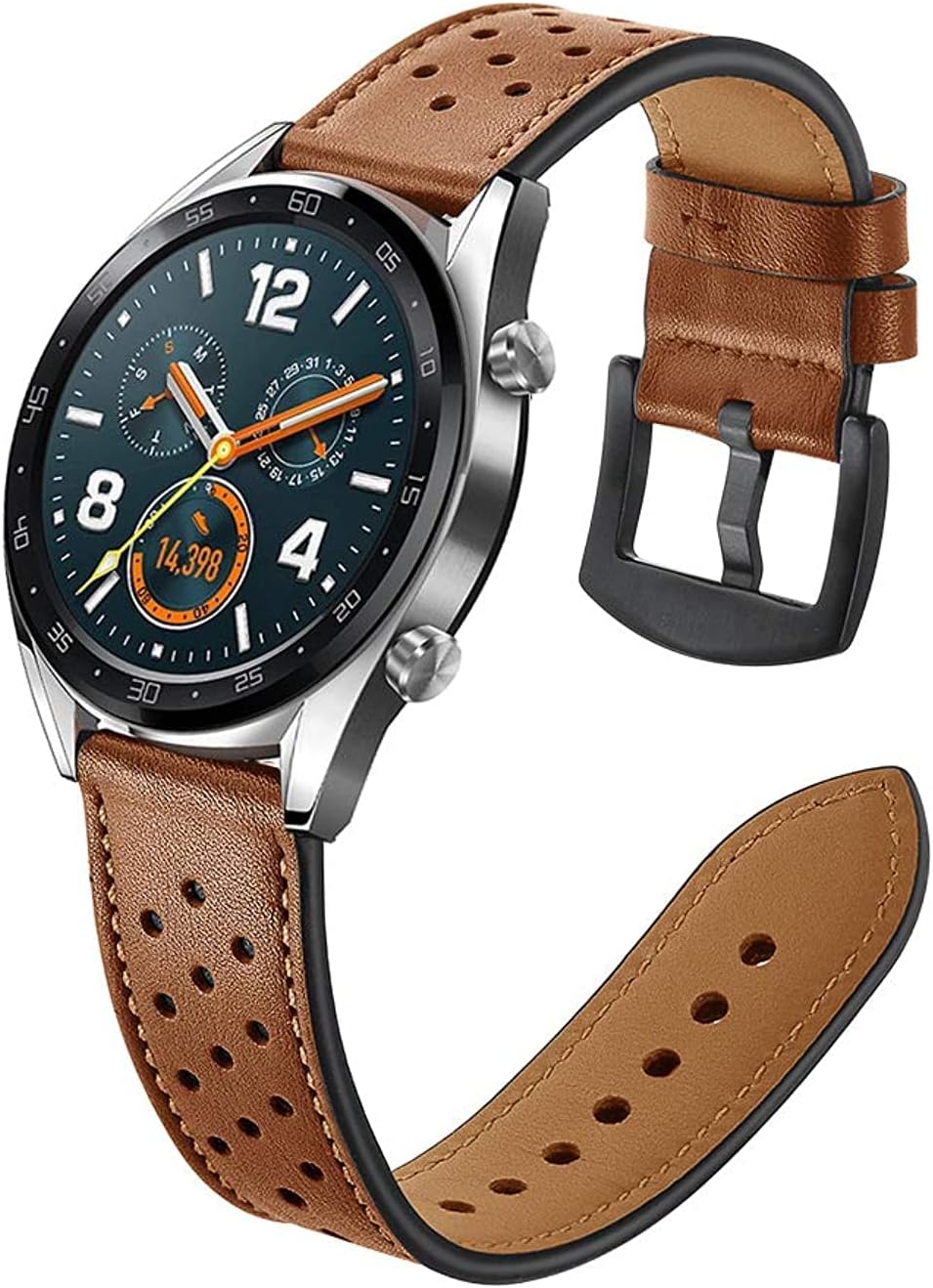 Leather Replacement Wrist Straps for Samsung Galaxy Watch (46mm)