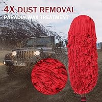 Vista 4 de Plumero exterior de automóvil sin arañazos con mango extensible, kit de cepillo de algodón encerado para automóvil, cepillo de detalles automático